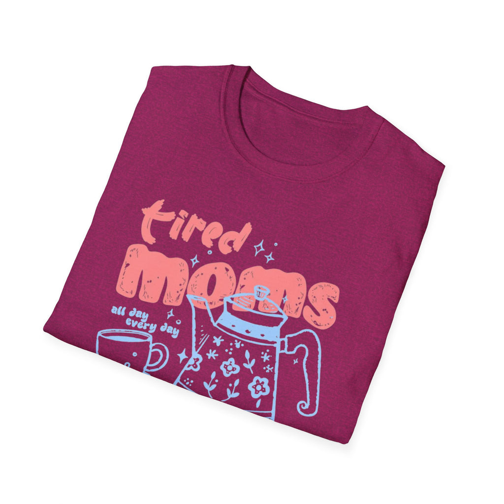"Tired Moms Coffee Club" Cute Retro Coffee Graphic Tee