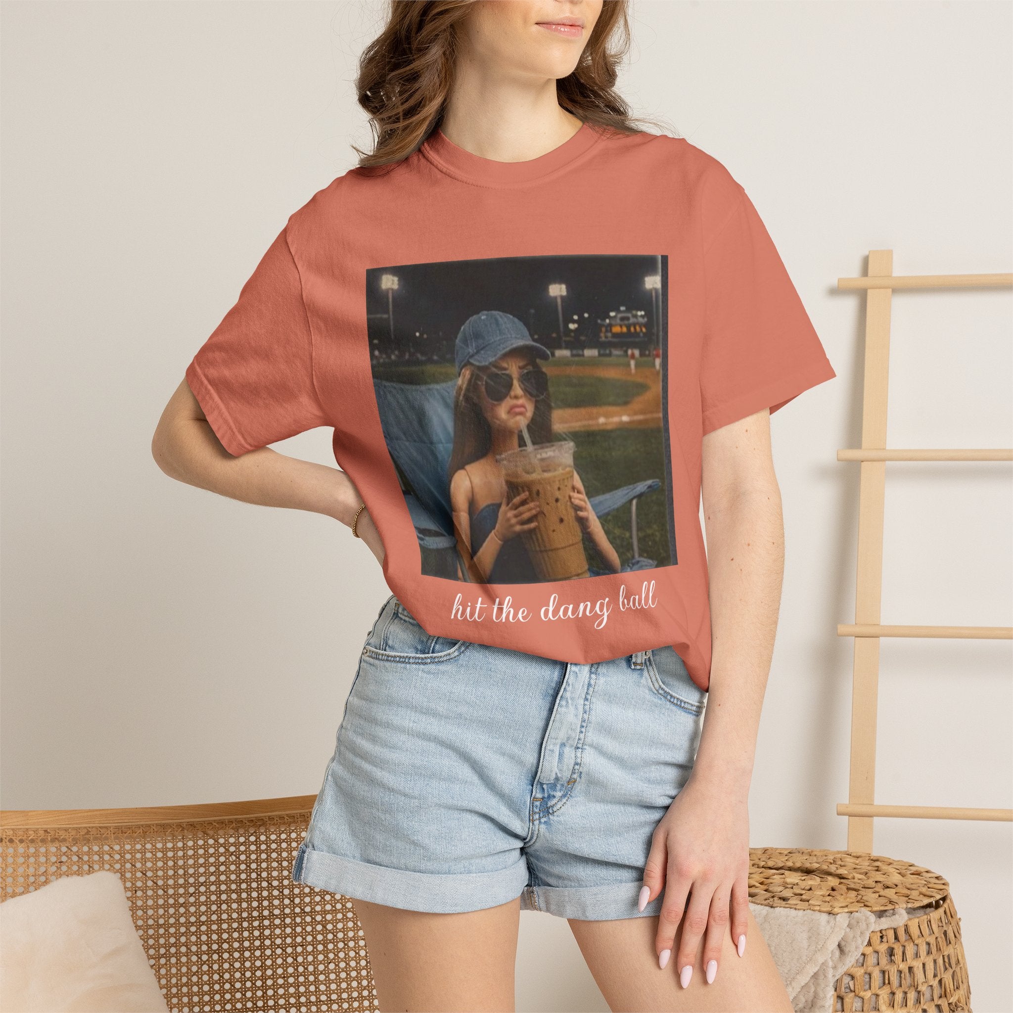 Hit the Dang Ball Baseball T-Shirt — Funny Baseball Tee for Players & Fans