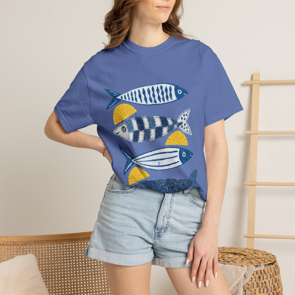 Sardine Fish Print T-Shirt — Nautical Graphic Tee