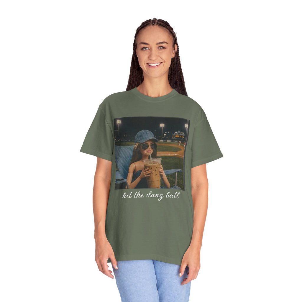 Hit the Dang Ball Baseball T-Shirt — Funny Baseball Tee for Players & Fans