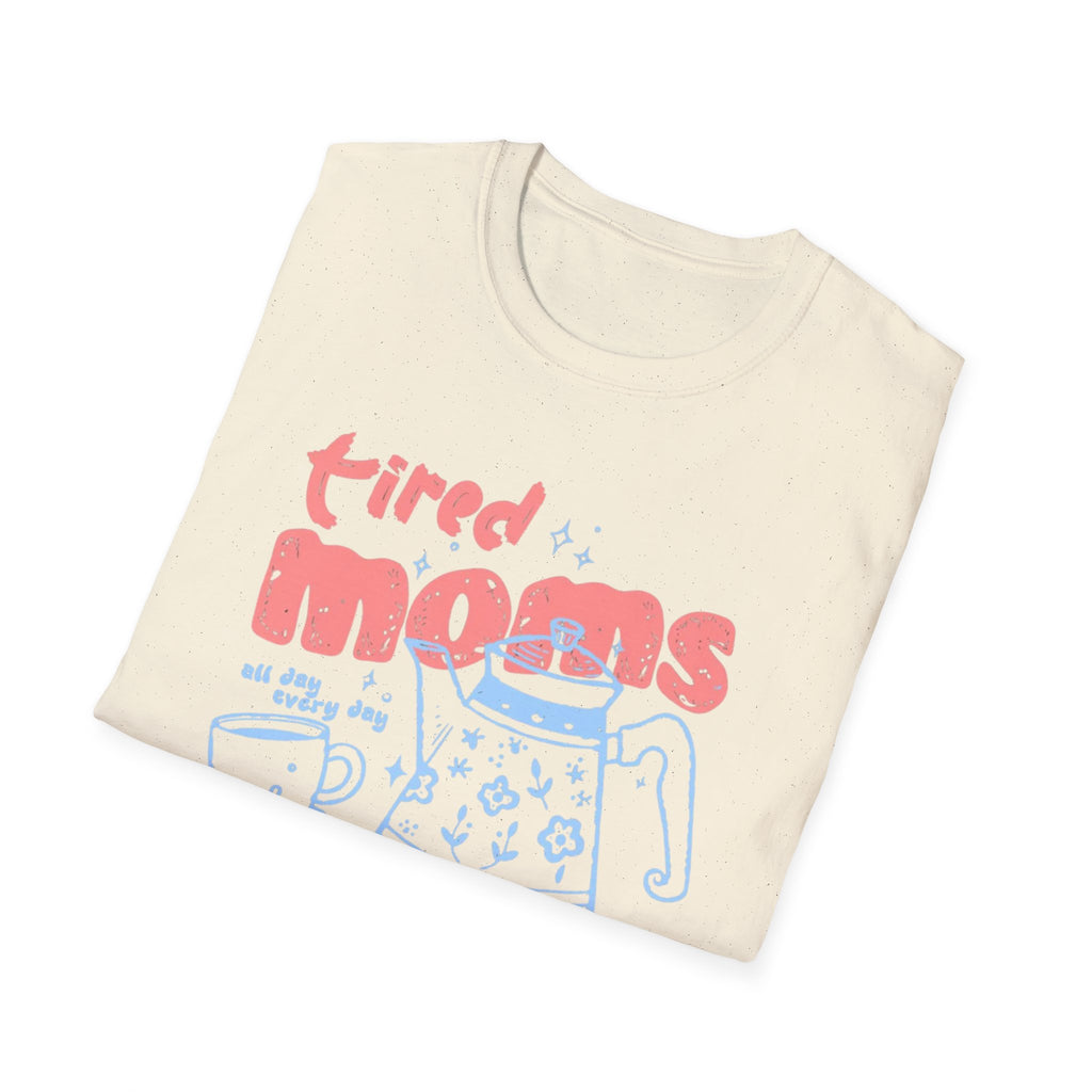 "Tired Moms Coffee Club" Cute Retro Coffee Graphic Tee