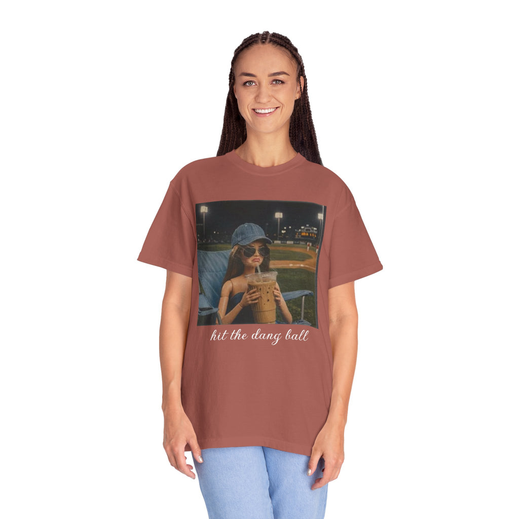 Hit the Dang Ball Baseball T-Shirt — Funny Baseball Tee for Players & Fans