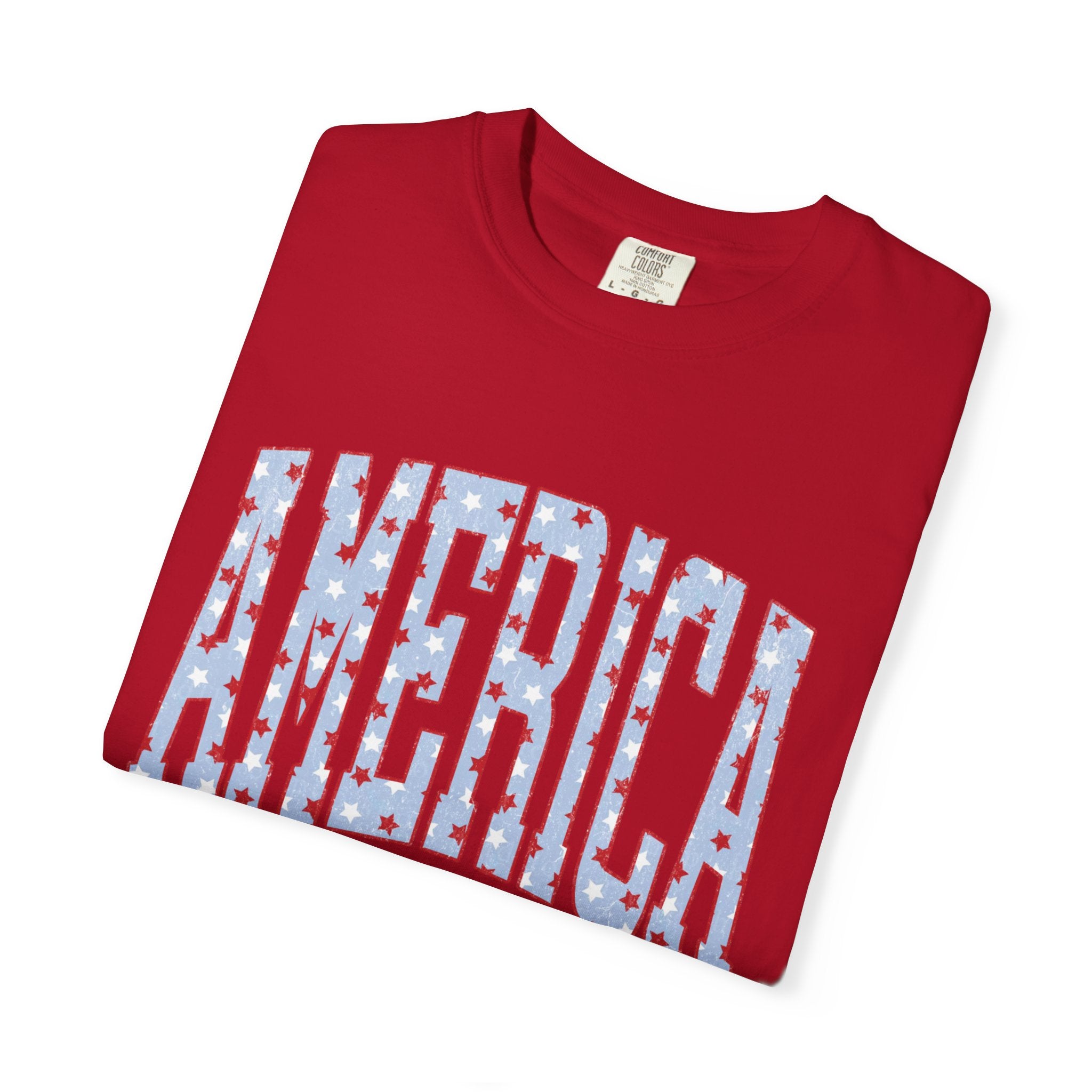 America Graphic T-Shirt — Patriotic Stars & Stripes Tee