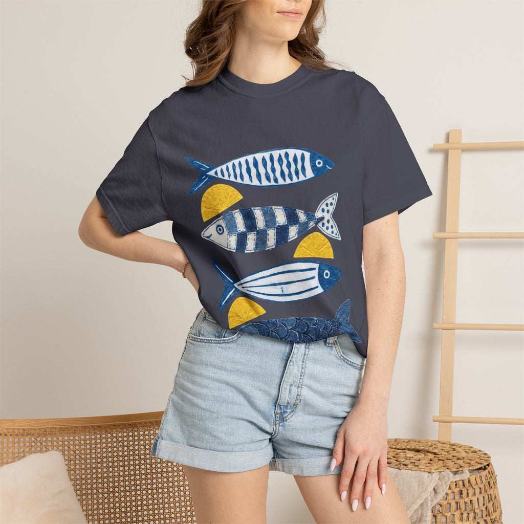 Sardine Fish Print T-Shirt — Nautical Graphic Tee