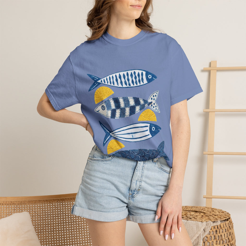 Sardine Fish Print T-Shirt — Nautical Graphic Tee