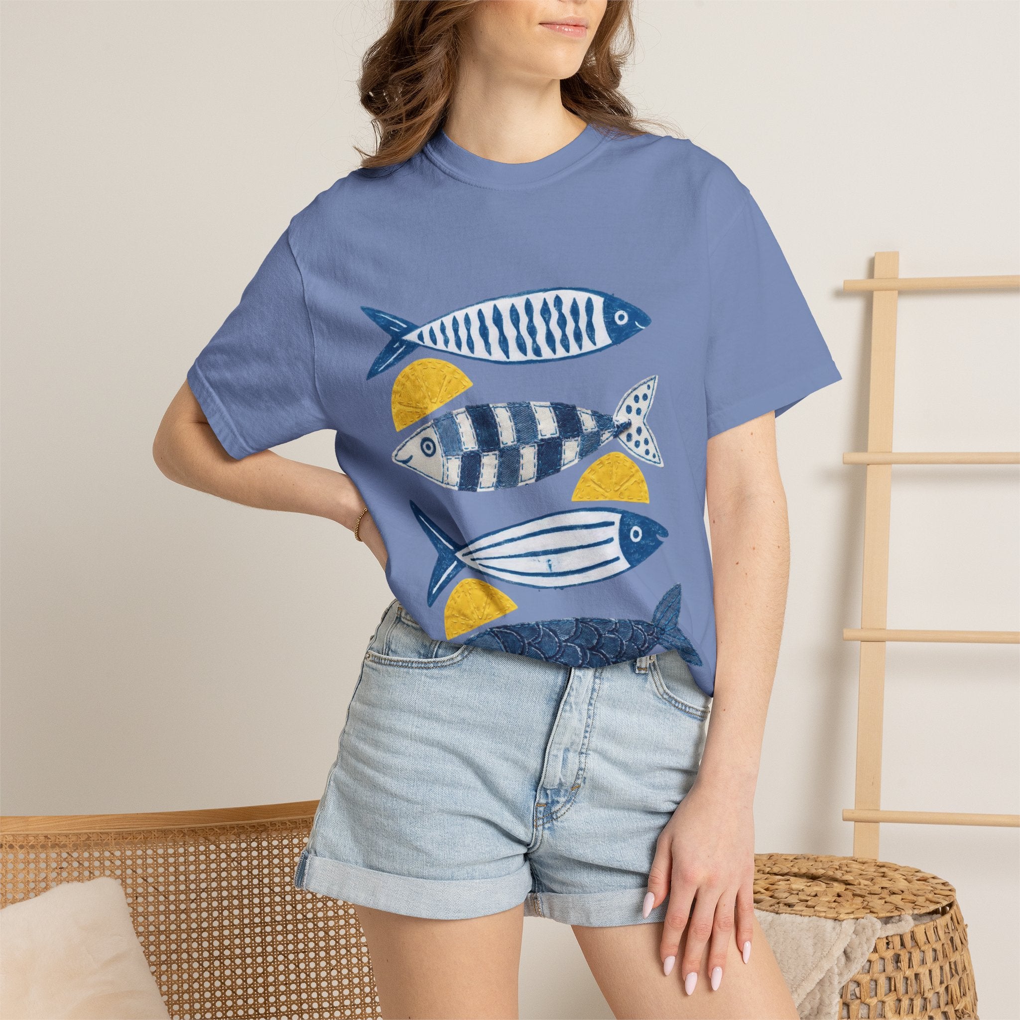 Sardine Fish Print T-Shirt — Nautical Graphic Tee