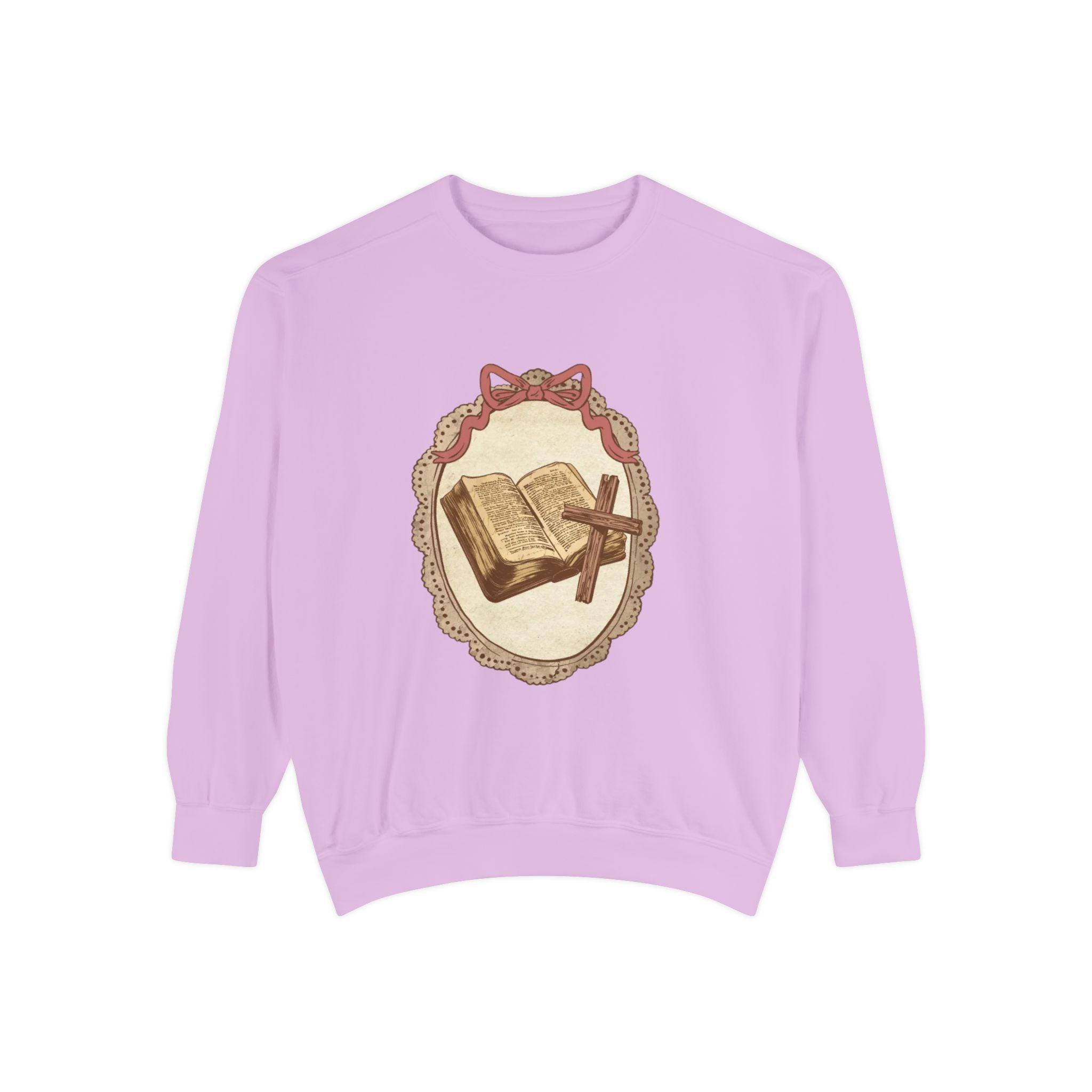 Vintage Bible & Cross Sweatshirt