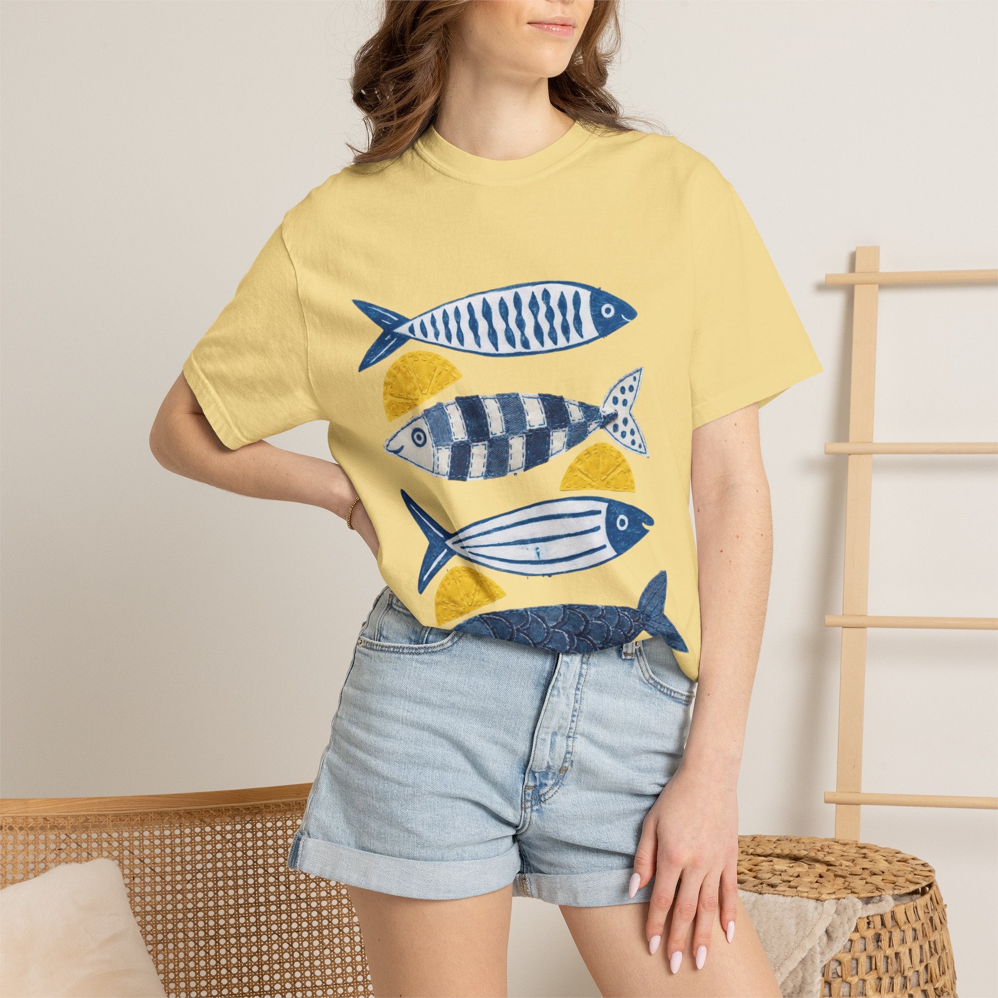Sardine Fish Print T-Shirt — Nautical Graphic Tee