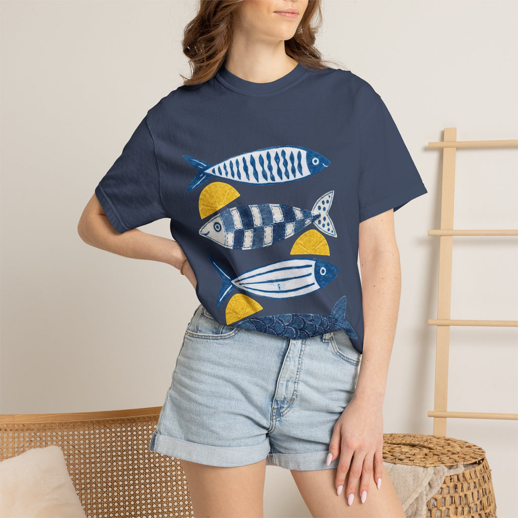 Sardine Fish Print T-Shirt — Nautical Graphic Tee