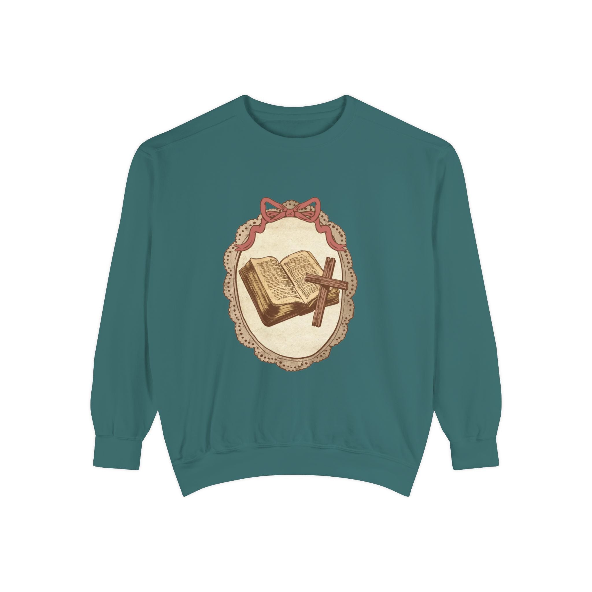 Vintage Bible & Cross Sweatshirt