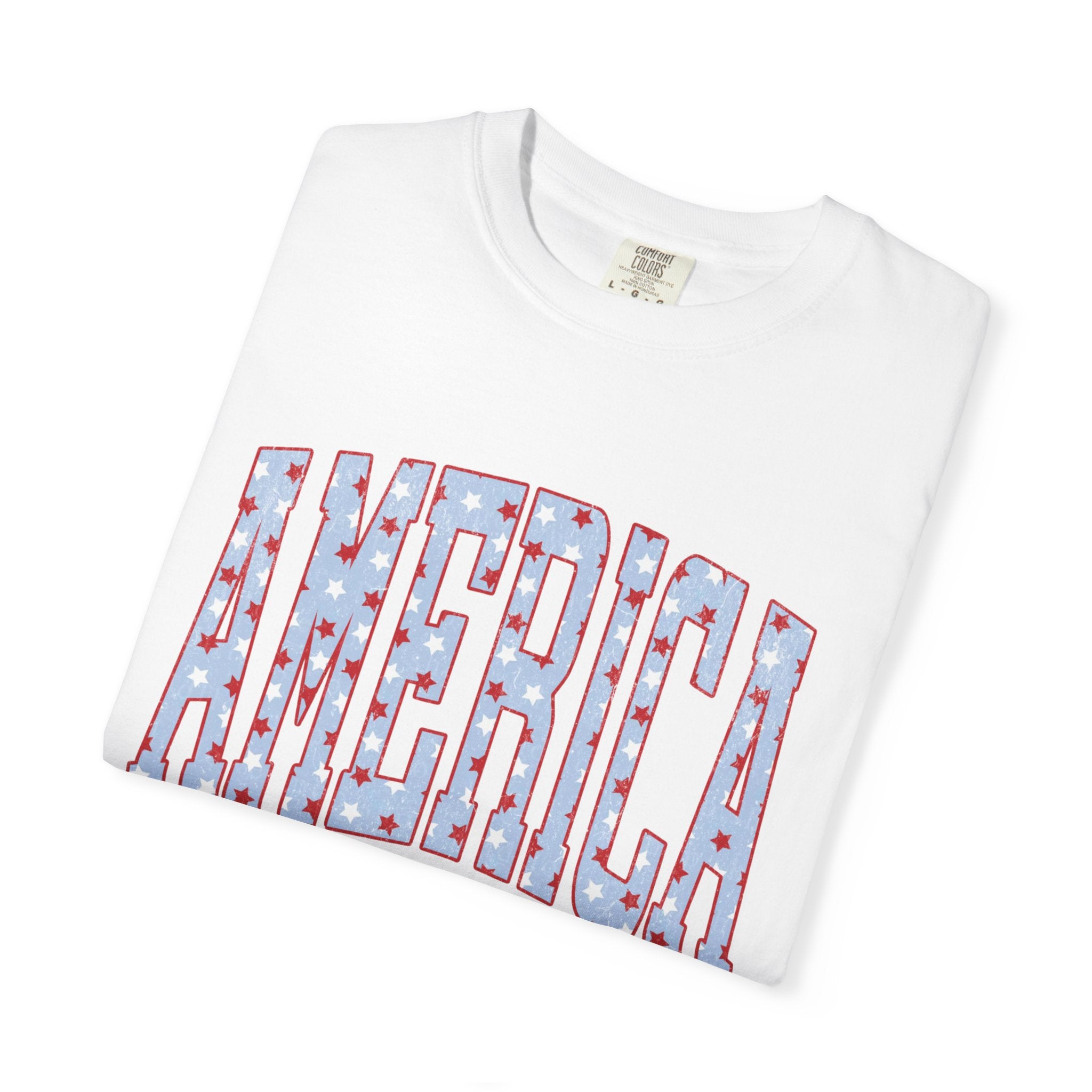America Graphic T-Shirt — Patriotic Stars & Stripes Tee