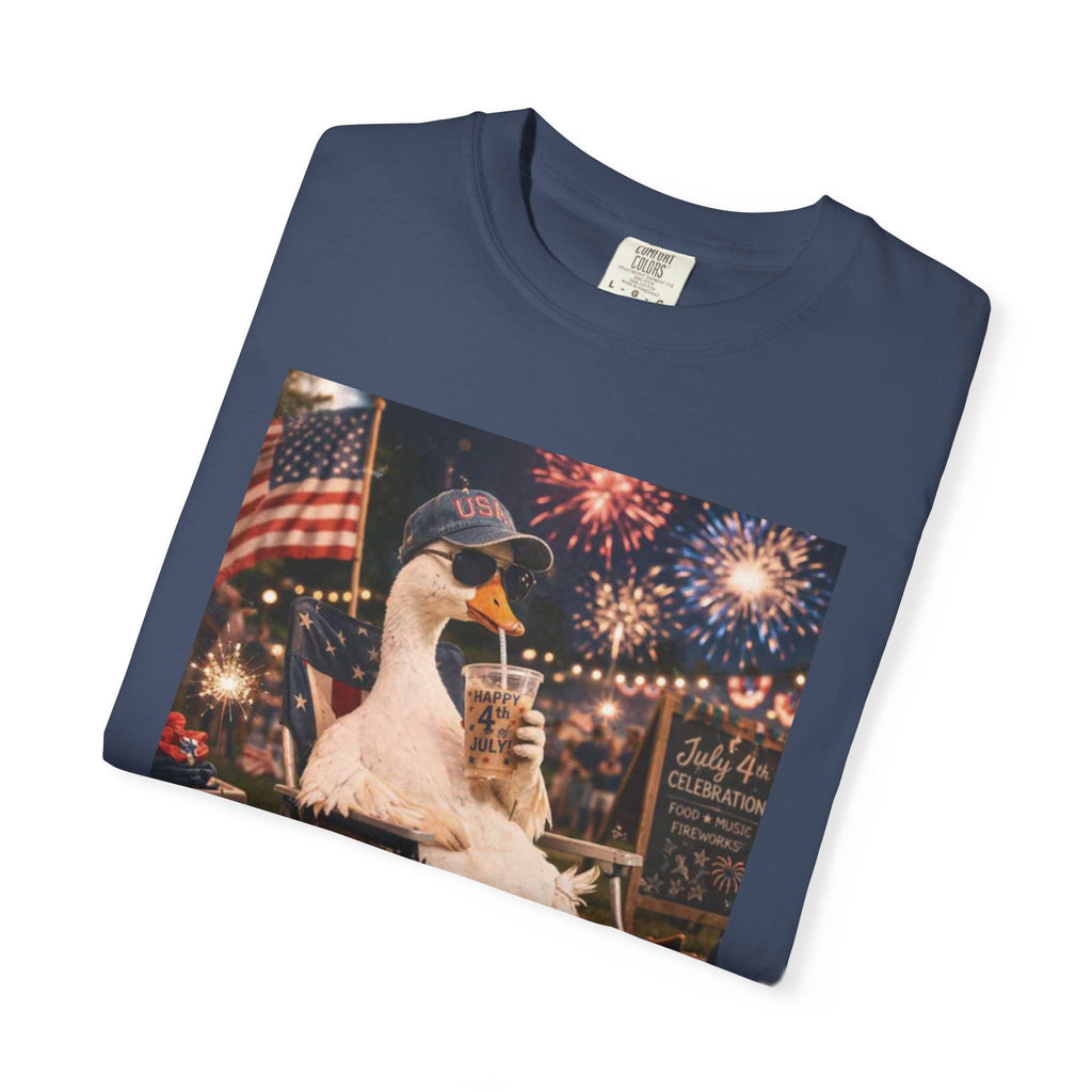 Fourth of July Duck T-Shirt — "Chill the Fourth Out"
