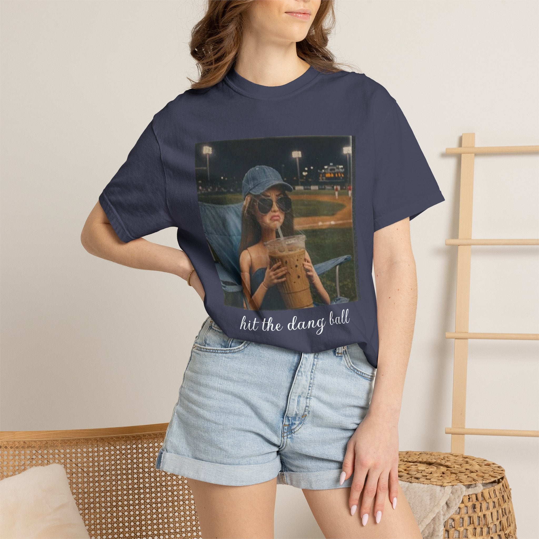 Hit the Dang Ball Baseball T-Shirt — Funny Baseball Tee for Players & Fans
