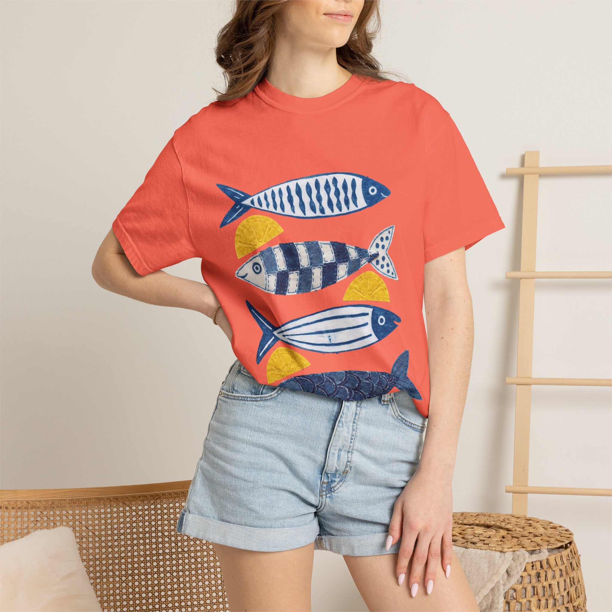 Sardine Fish Print T-Shirt — Nautical Graphic Tee