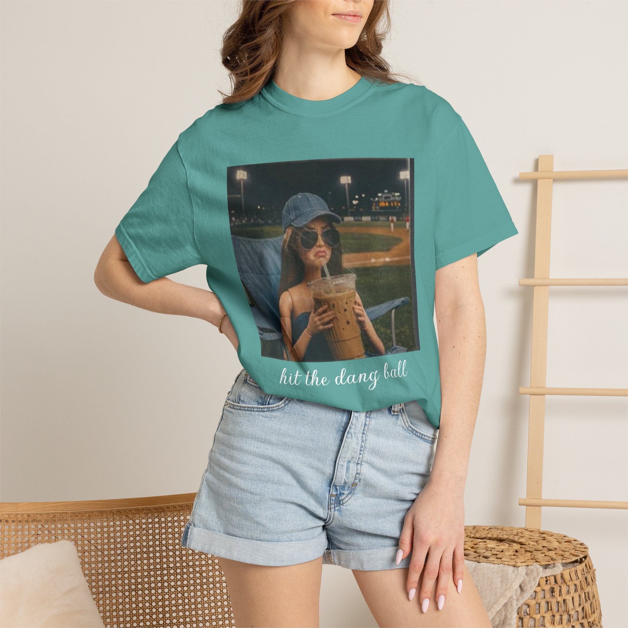 Hit the Dang Ball Baseball T-Shirt — Funny Baseball Tee for Players & Fans