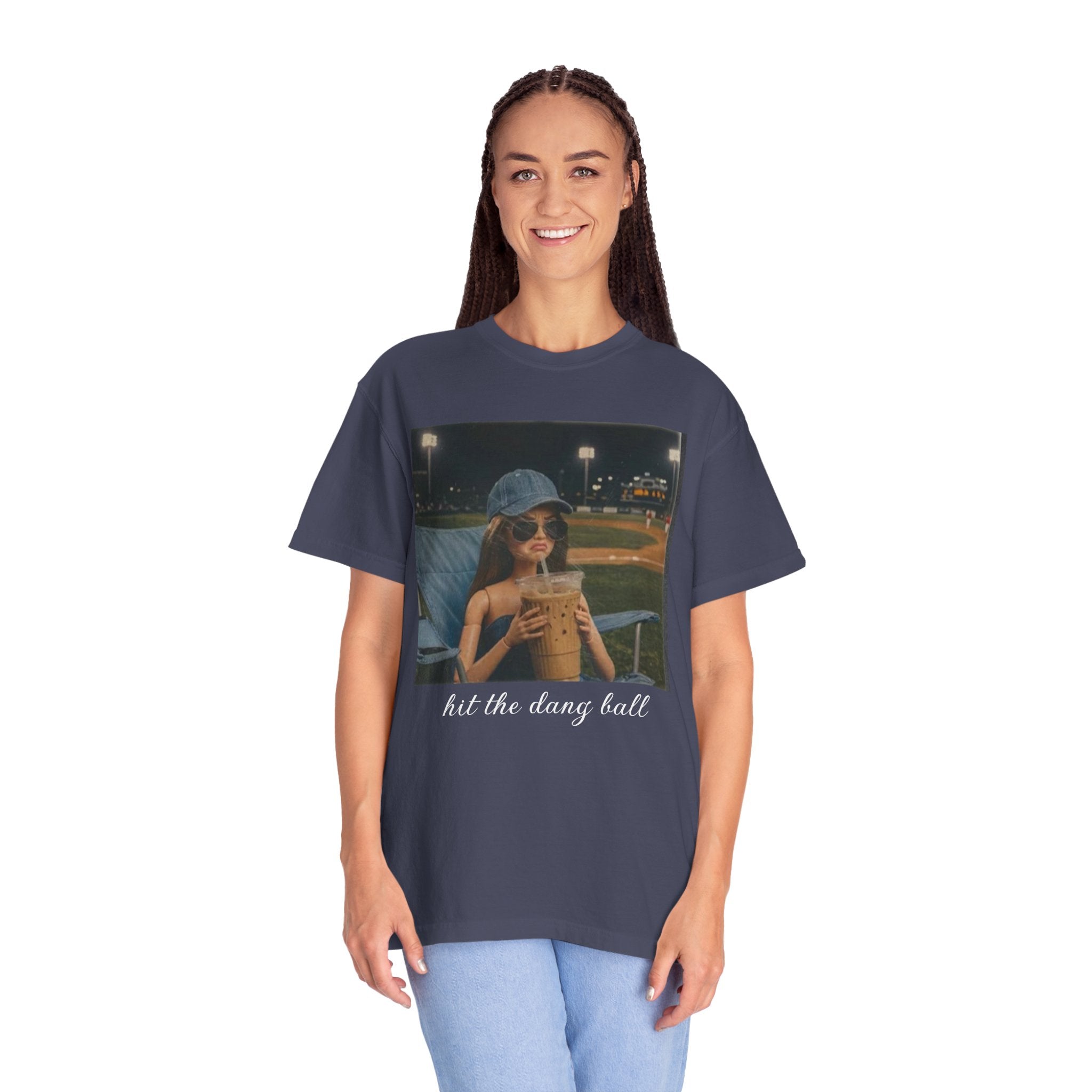 Hit the Dang Ball Baseball T-Shirt — Funny Baseball Tee for Players & Fans