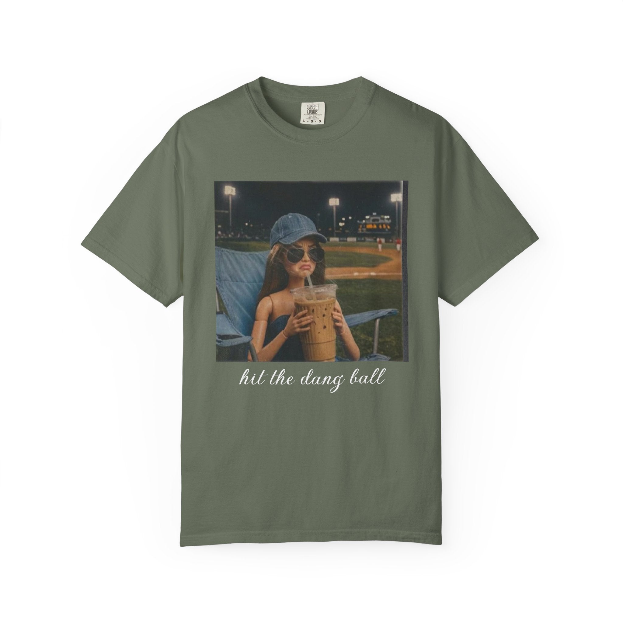 Hit the Dang Ball Baseball T-Shirt — Funny Baseball Tee for Players & Fans