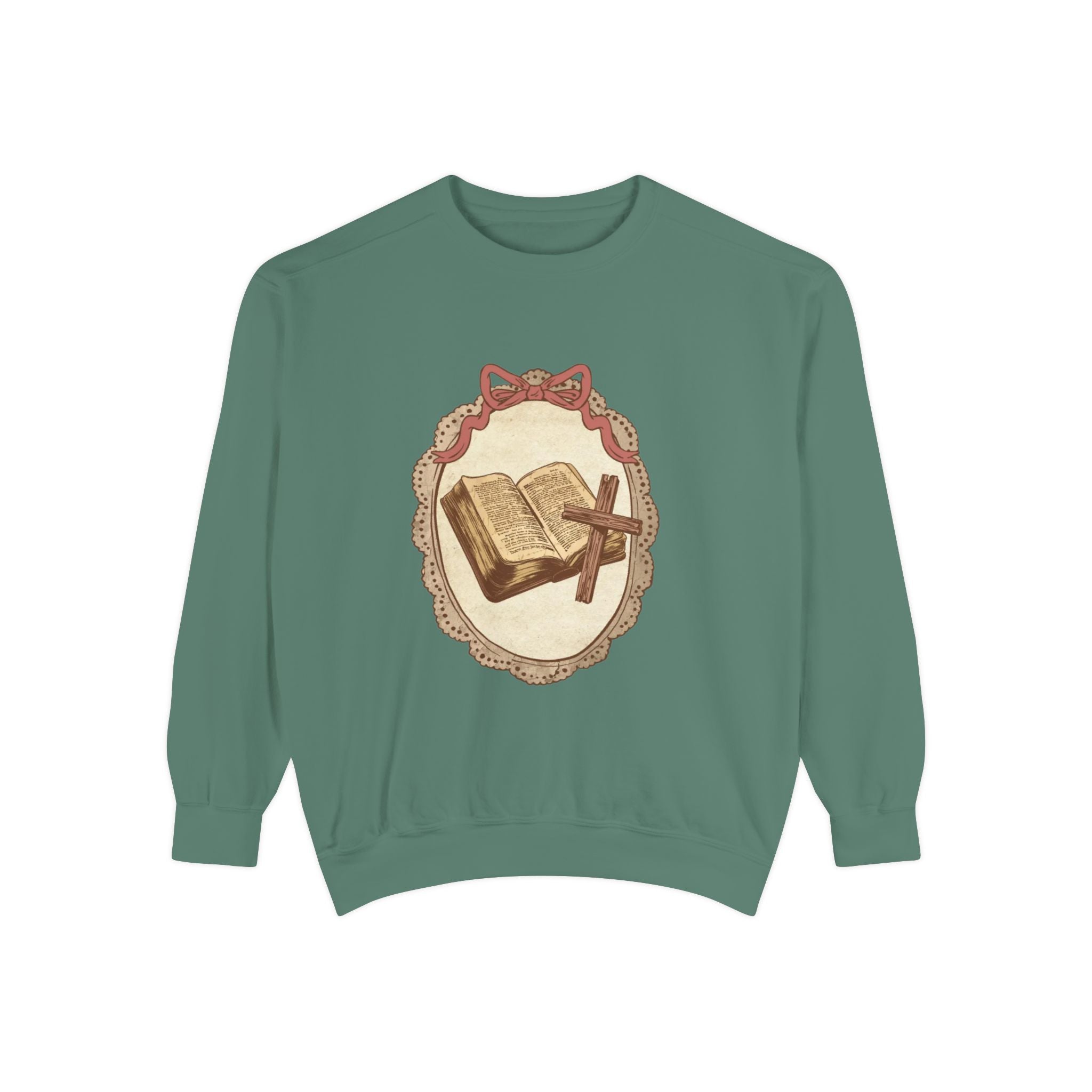 Vintage Bible & Cross Sweatshirt