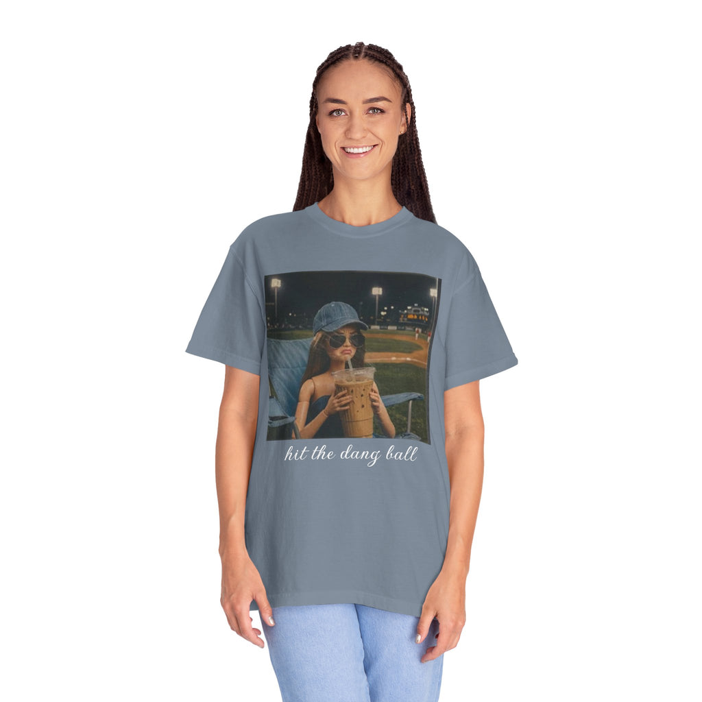 Hit the Dang Ball Baseball T-Shirt — Funny Baseball Tee for Players & Fans