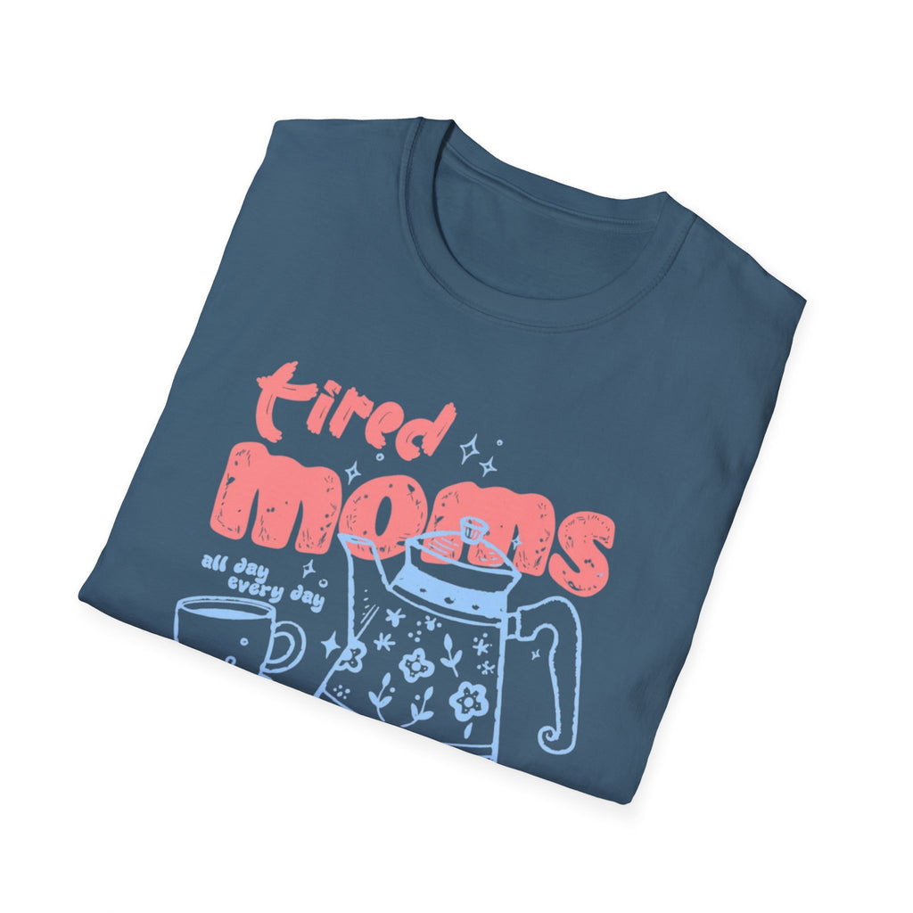 "Tired Moms Coffee Club" Cute Retro Coffee Graphic Tee
