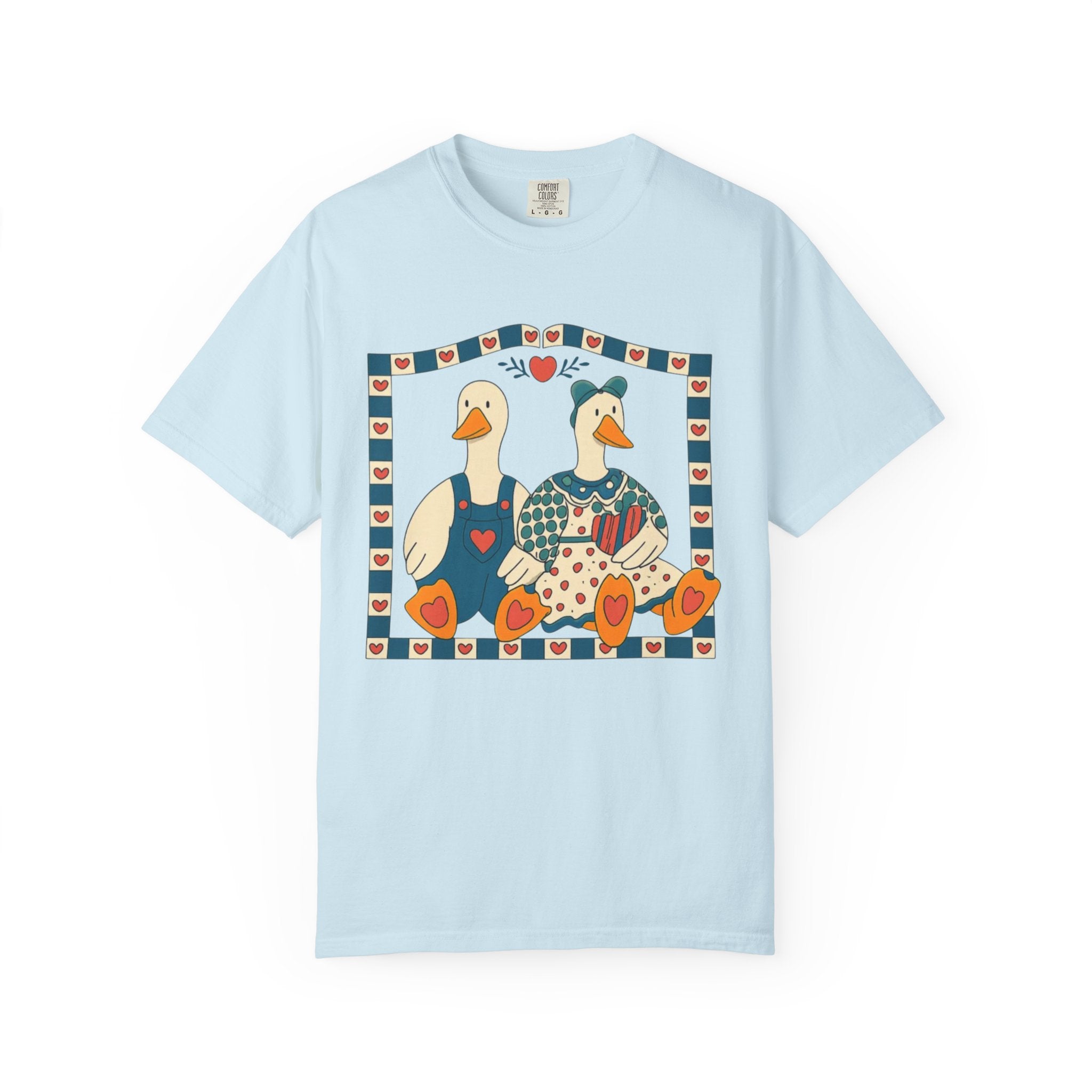 Folk Art Goose Couple T-Shirt