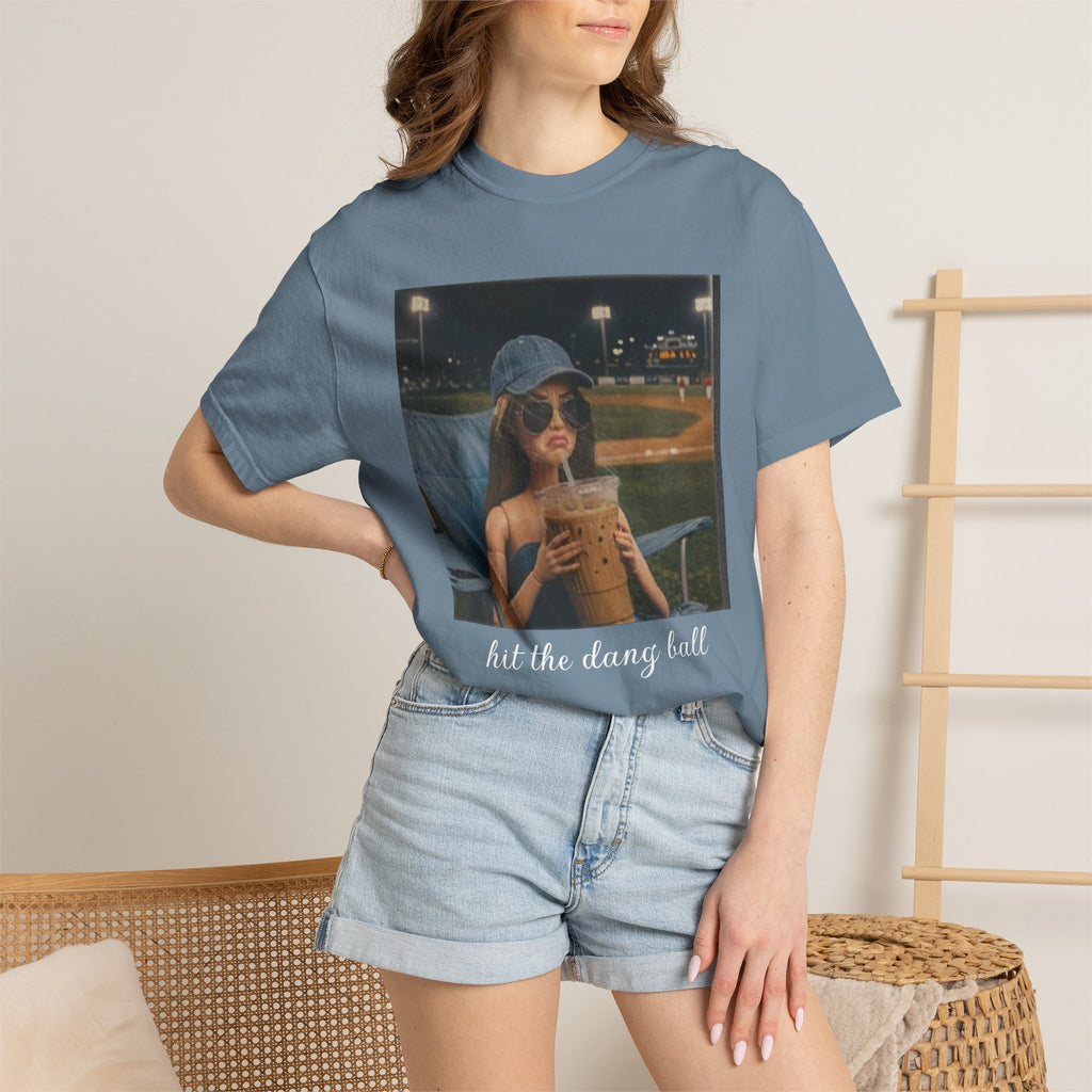 Hit the Dang Ball Baseball T-Shirt — Funny Baseball Tee for Players & Fans