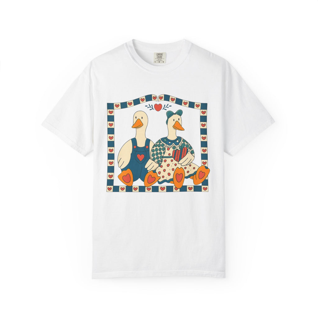 Folk Art Goose Couple T-Shirt