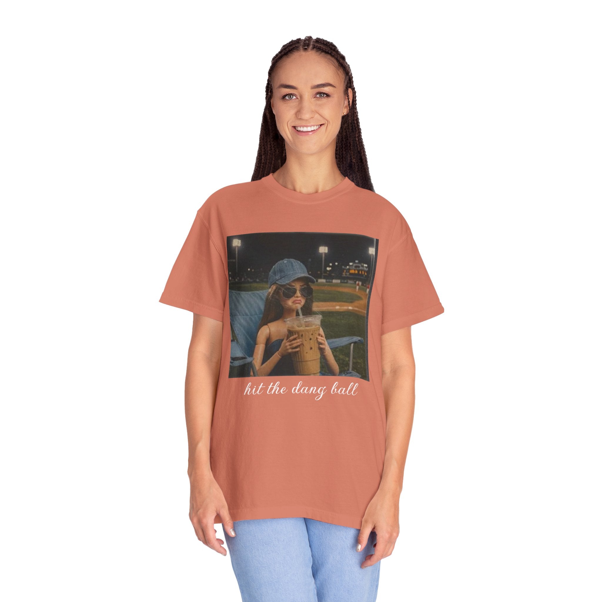 Hit the Dang Ball Baseball T-Shirt — Funny Baseball Tee for Players & Fans