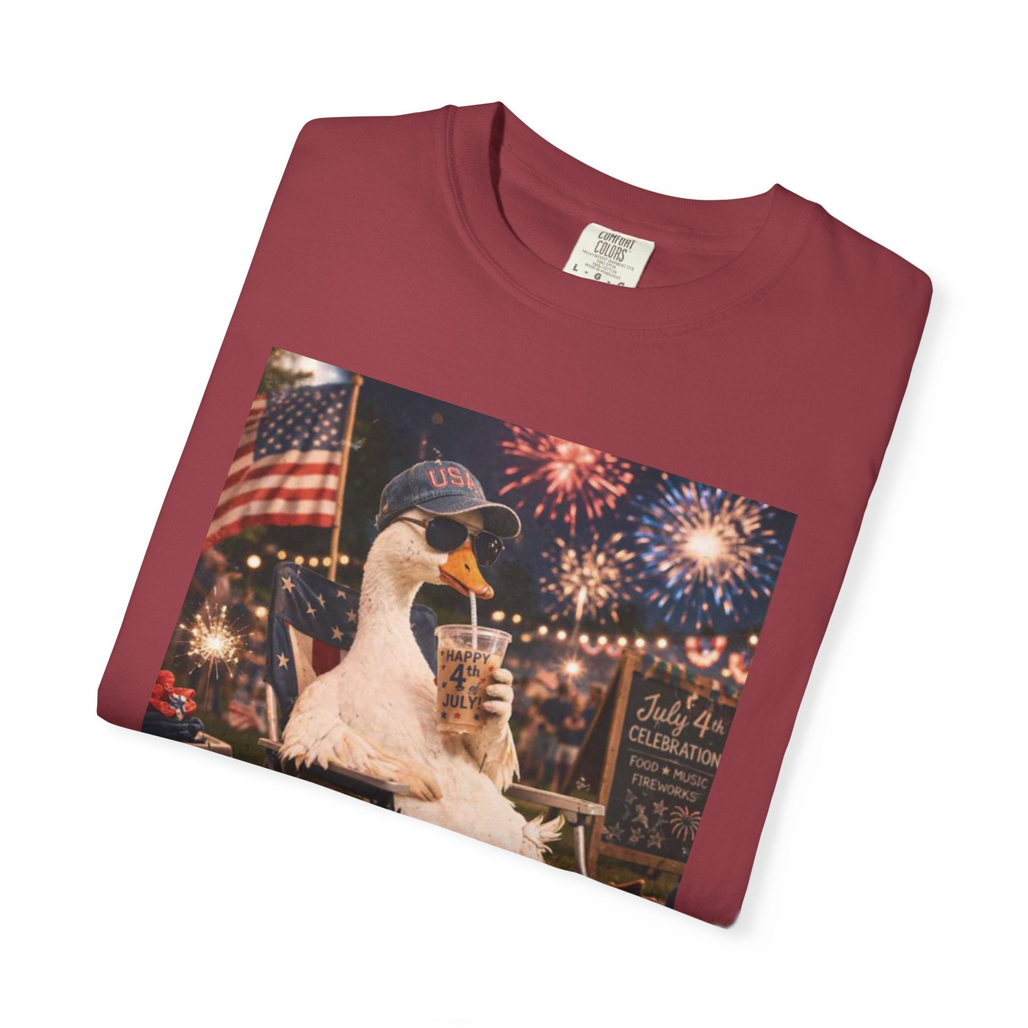 Fourth of July Duck T-Shirt — "Chill the Fourth Out"