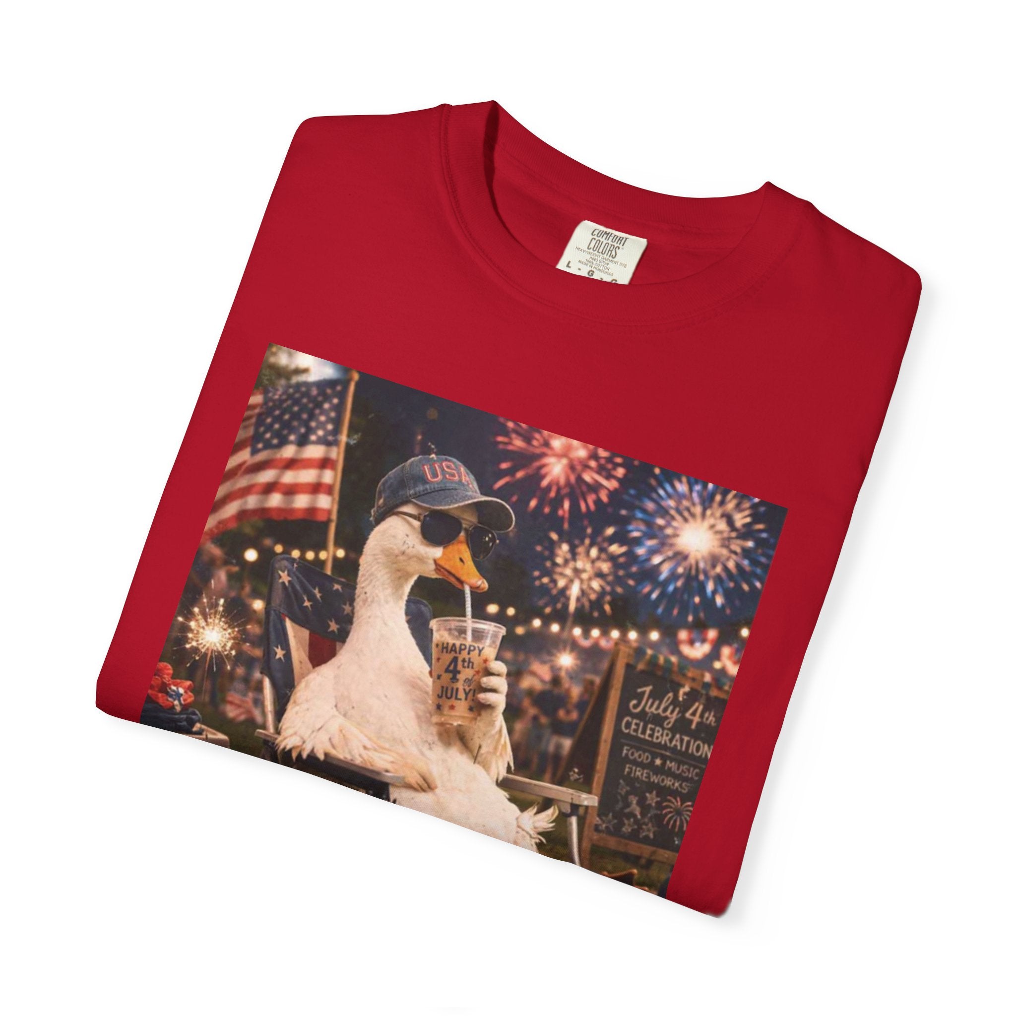Fourth of July Duck T-Shirt — "Chill the Fourth Out"