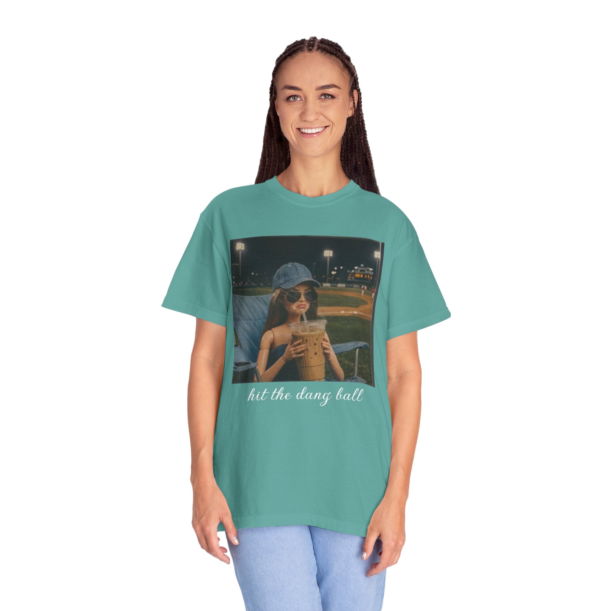 Hit the Dang Ball Baseball T-Shirt — Funny Baseball Tee for Players & Fans