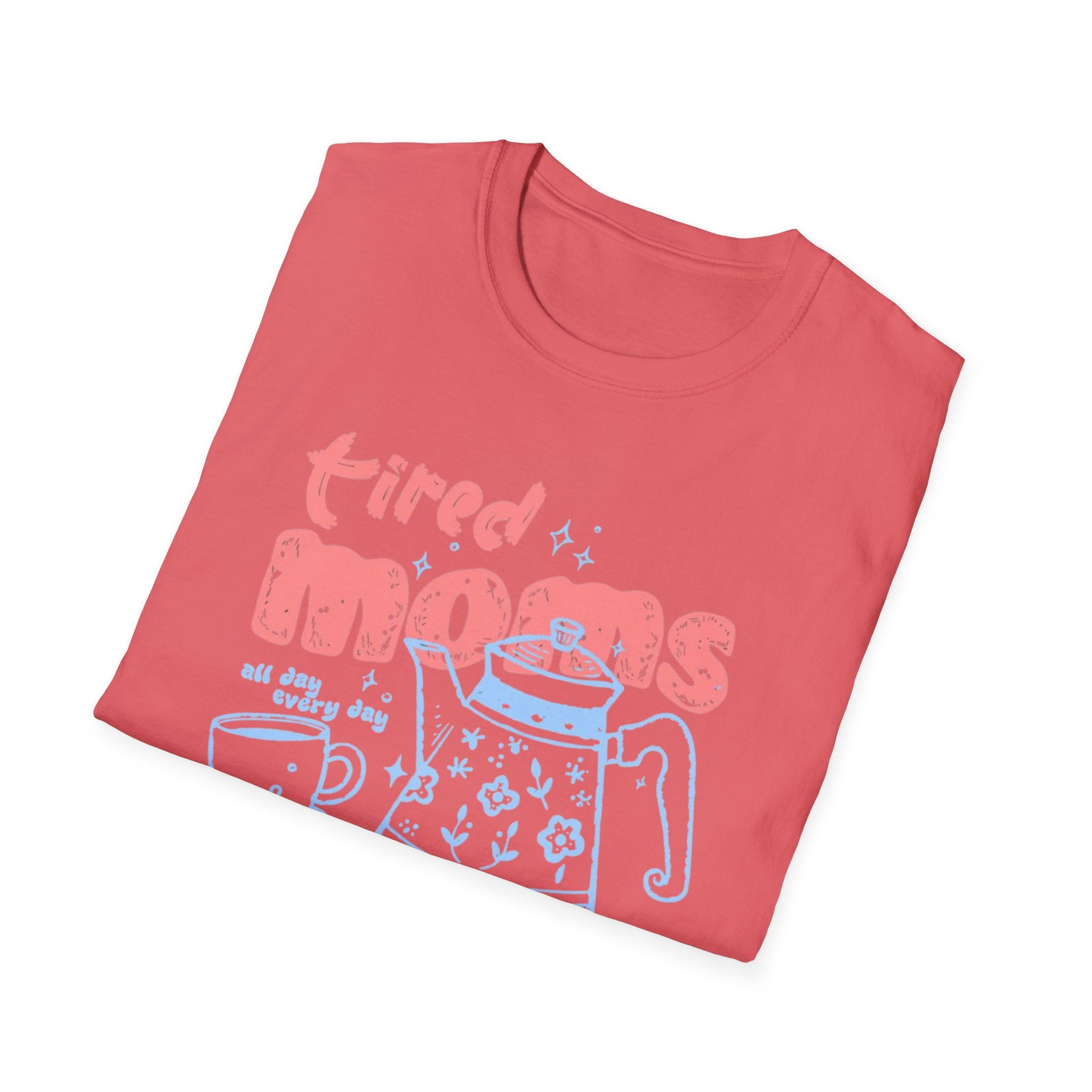 "Tired Moms Coffee Club" Cute Retro Coffee Graphic Tee