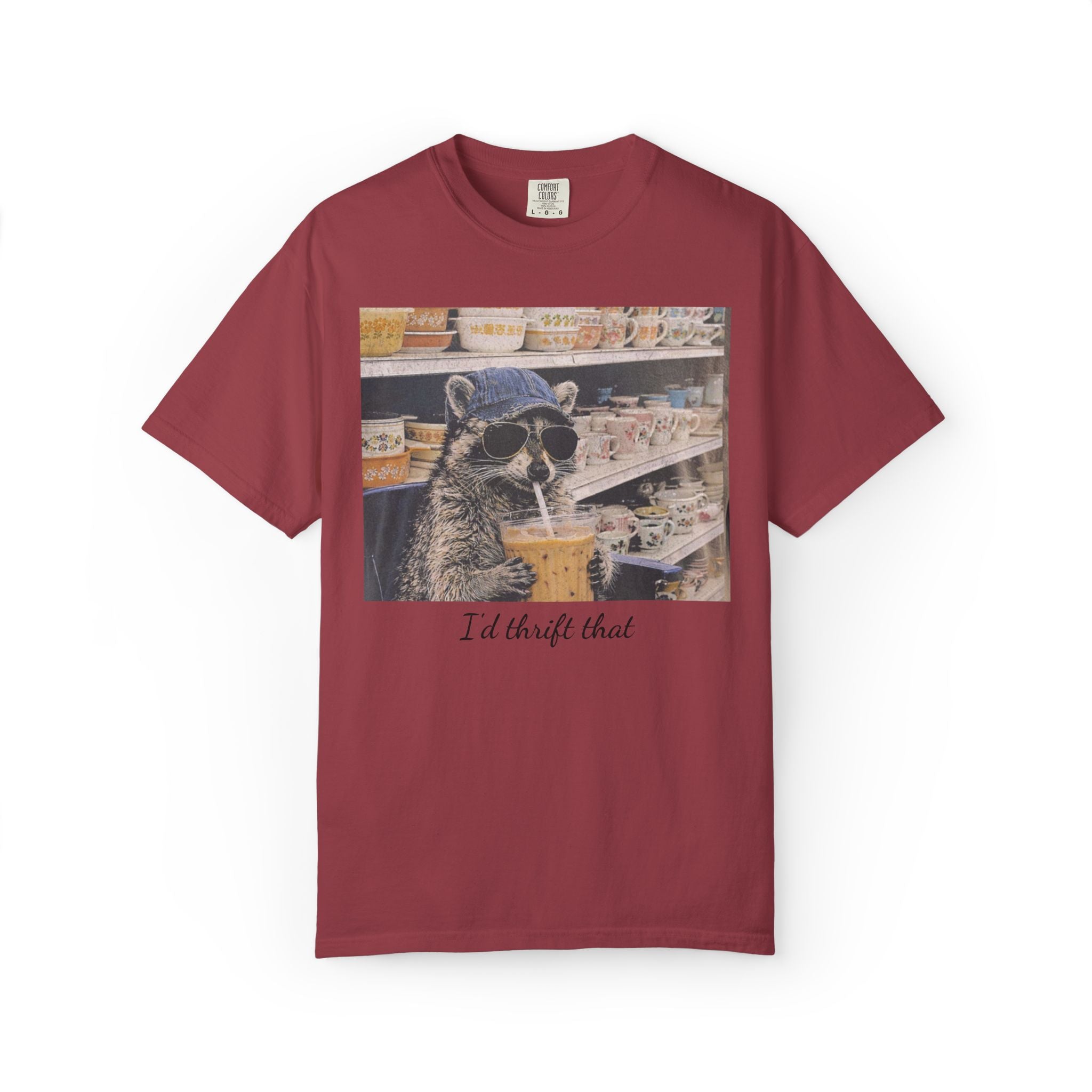 Raccoon Thrift Finds Tee — "I’d thrift that" Graphic T-Shirt