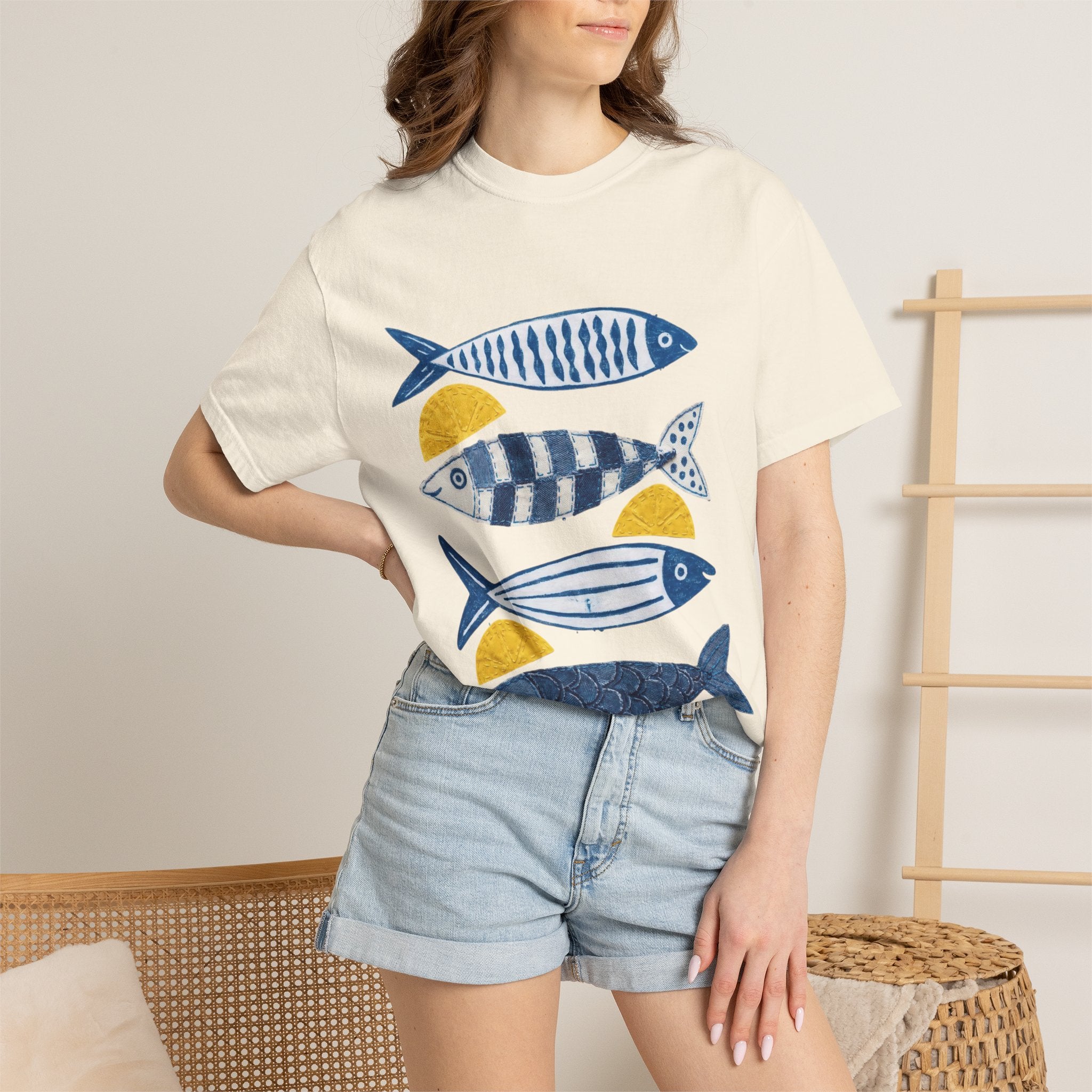 Sardine Fish Print T-Shirt — Nautical Graphic Tee