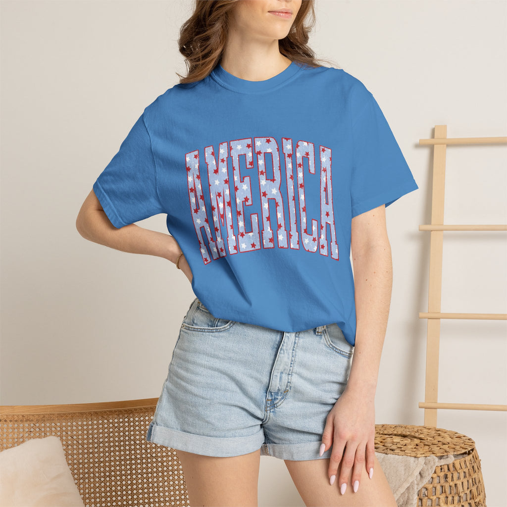 America Graphic T-Shirt — Patriotic Stars & Stripes Tee