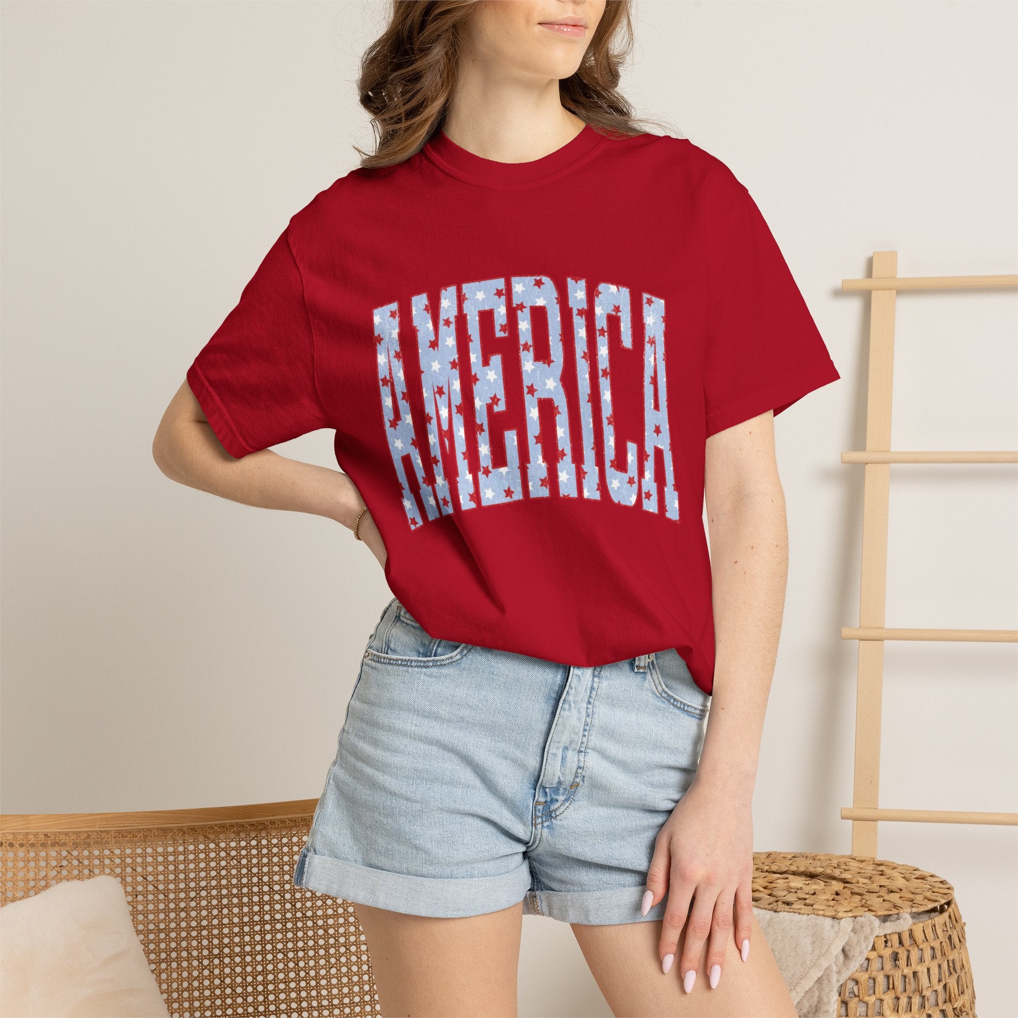 America Graphic T-Shirt — Patriotic Stars & Stripes Tee