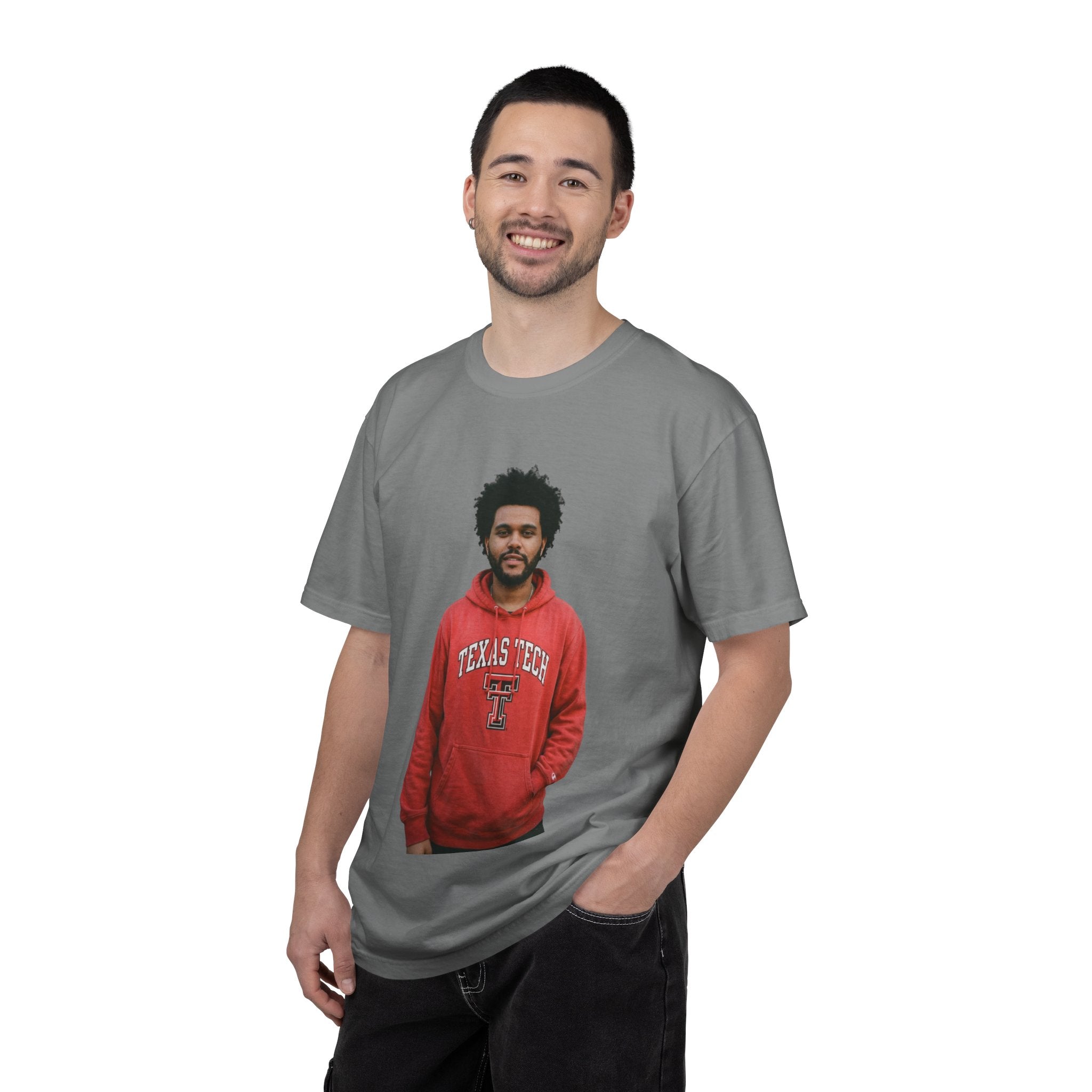 Graphic Photo Tee — Casual Vintage-Style Portrait Print T-Shirt