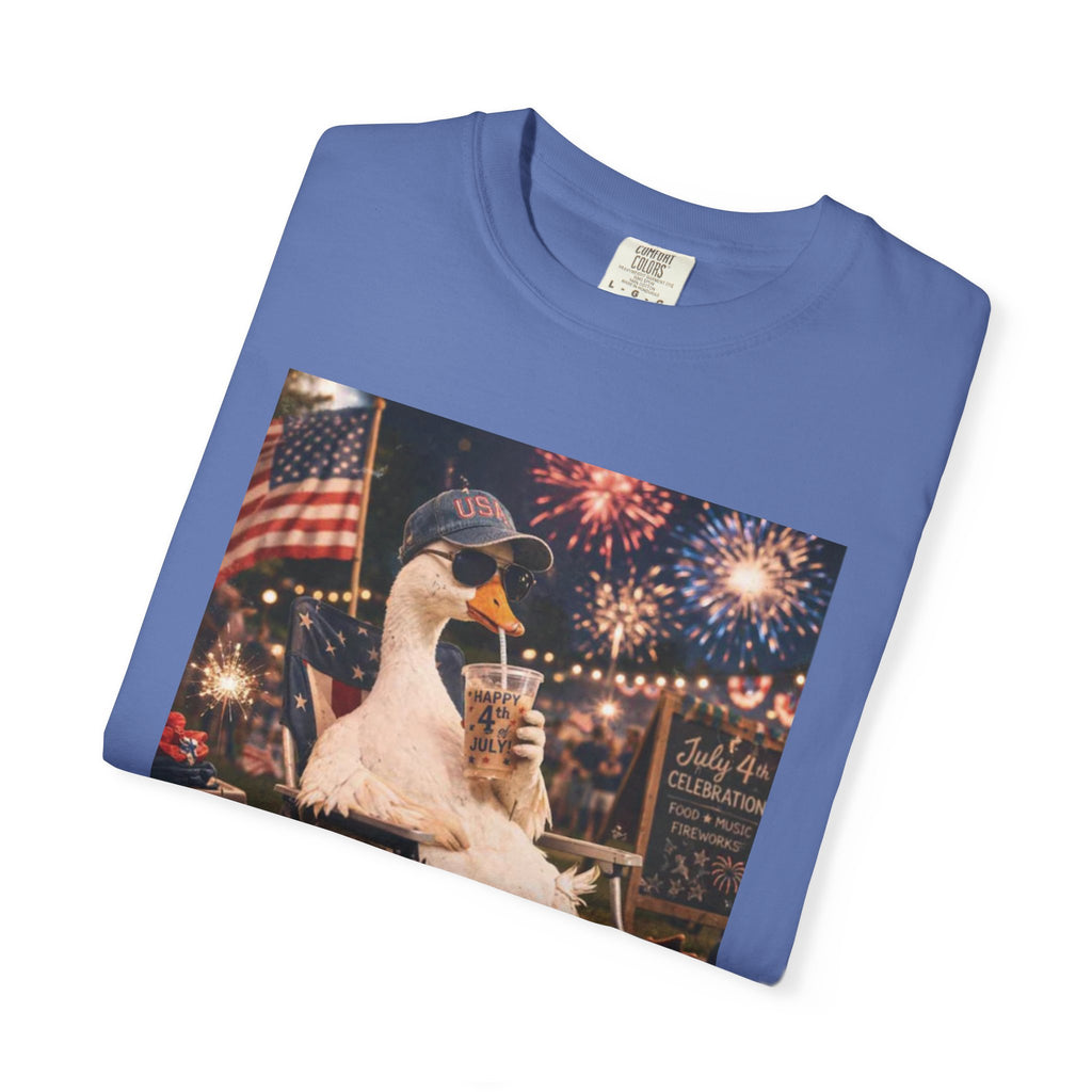 Fourth of July Duck T-Shirt — "Chill the Fourth Out"