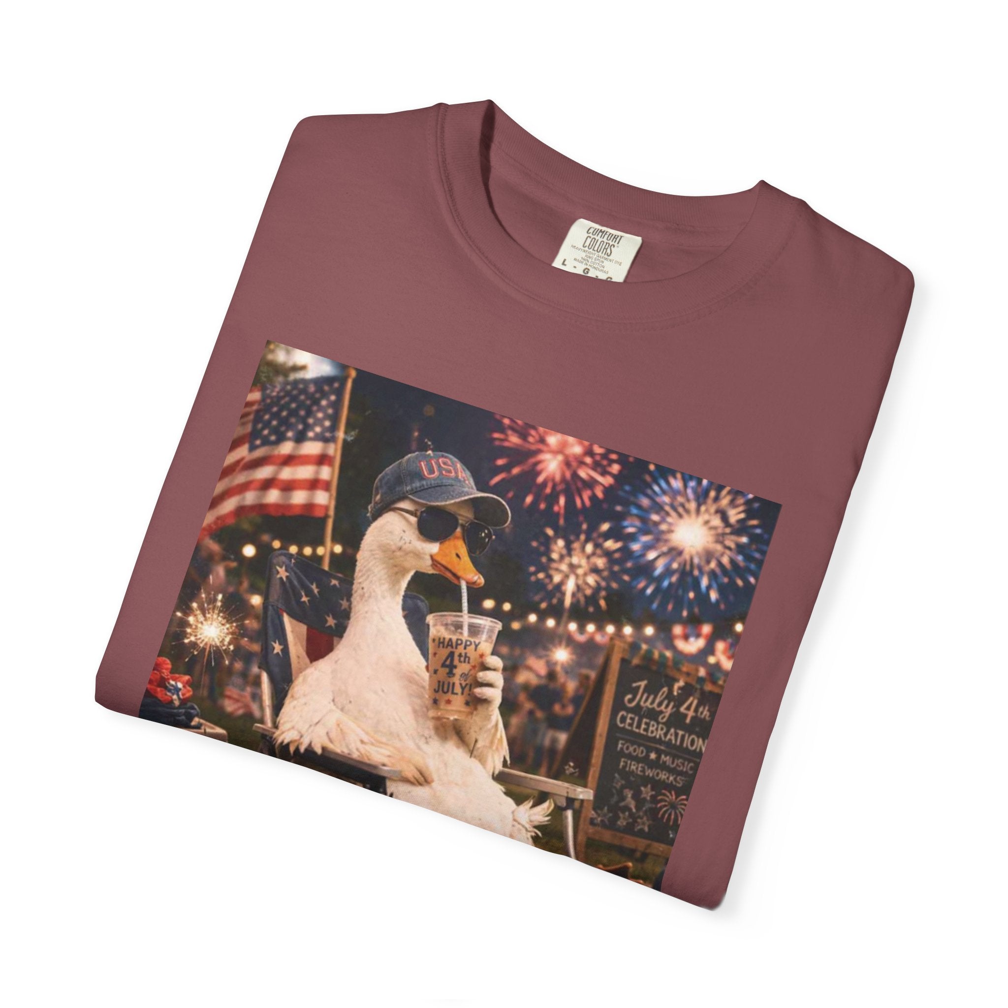 Fourth of July Duck T-Shirt — "Chill the Fourth Out"
