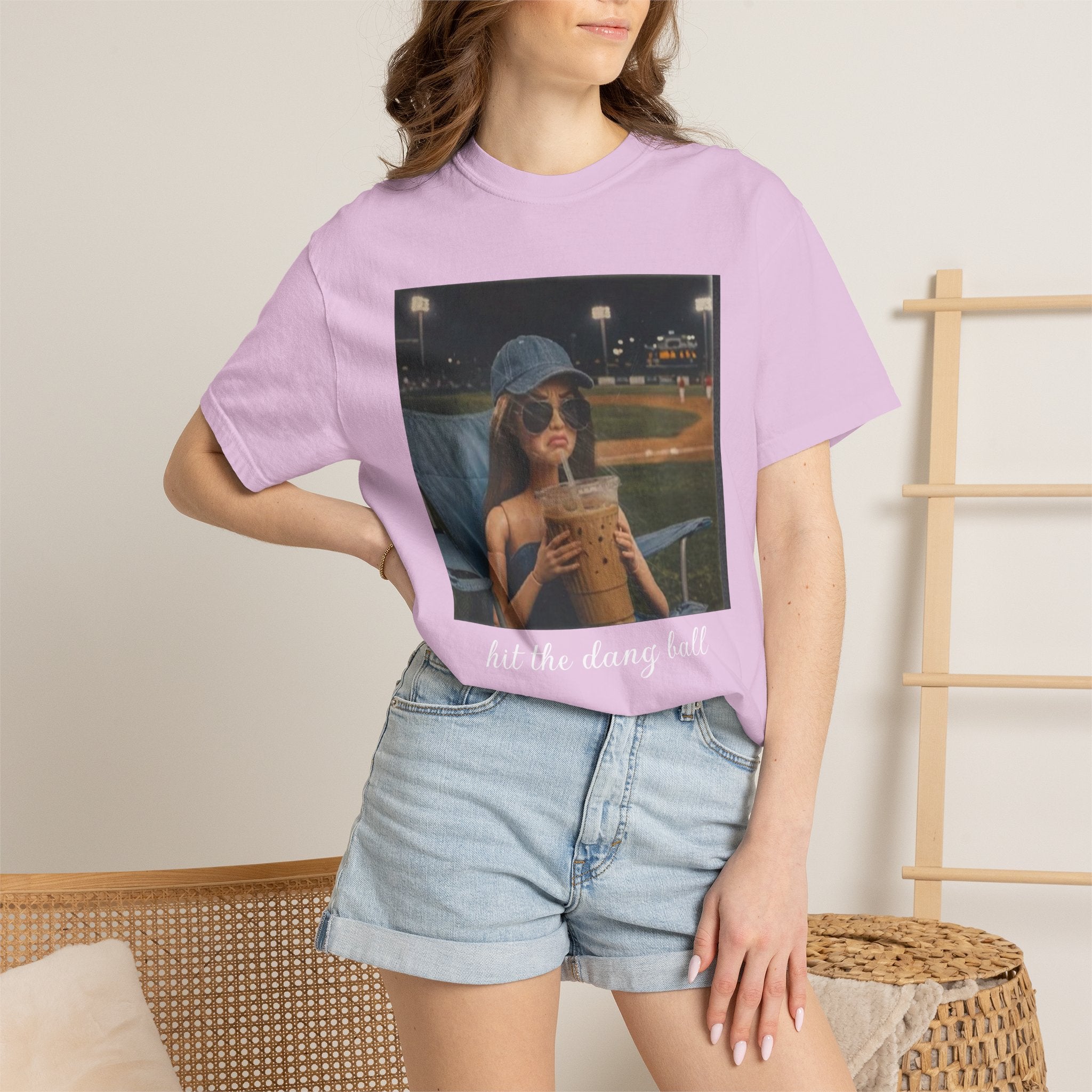 Hit the Dang Ball Baseball T-Shirt — Funny Baseball Tee for Players & Fans