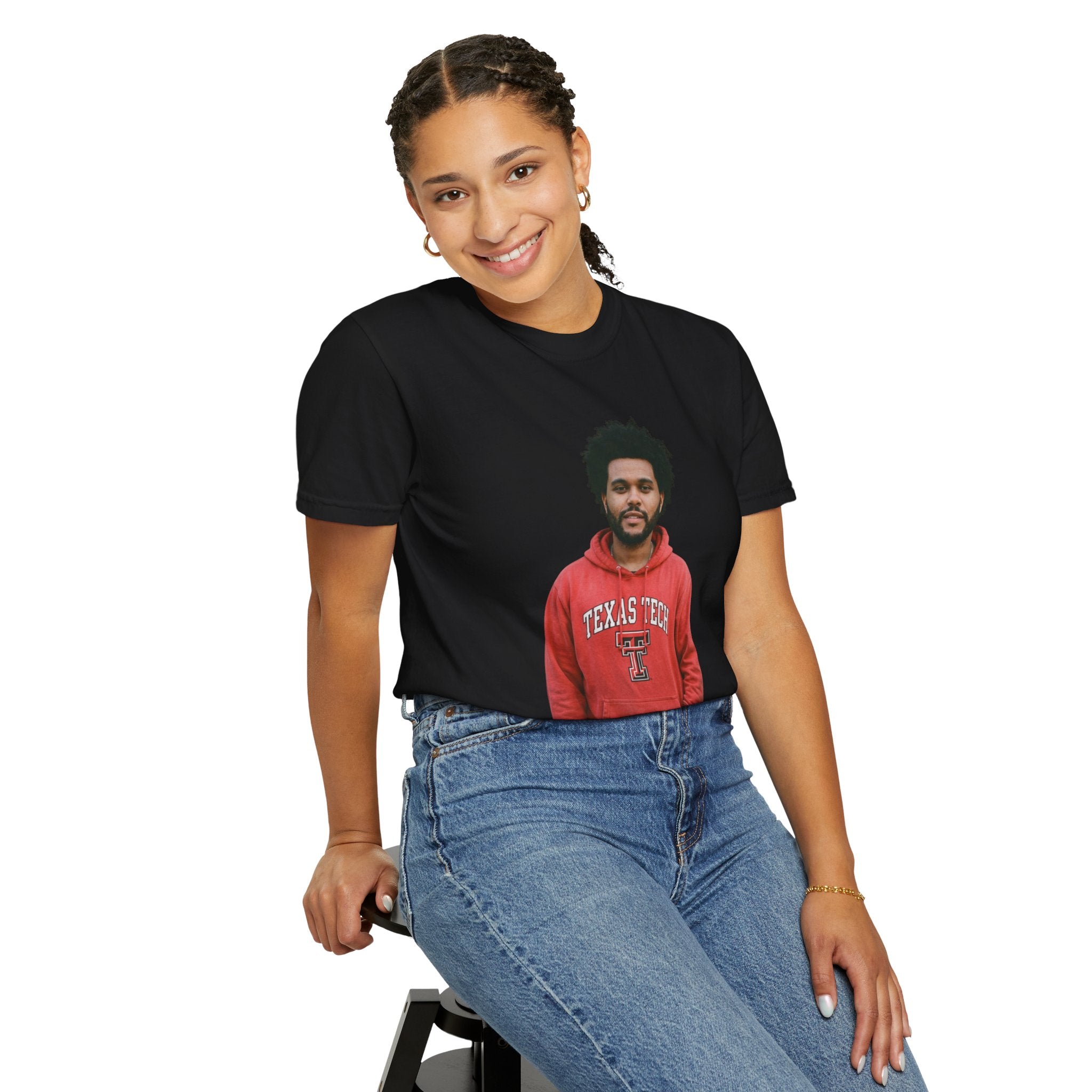 Graphic Photo Tee — Casual Vintage-Style Portrait Print T-Shirt