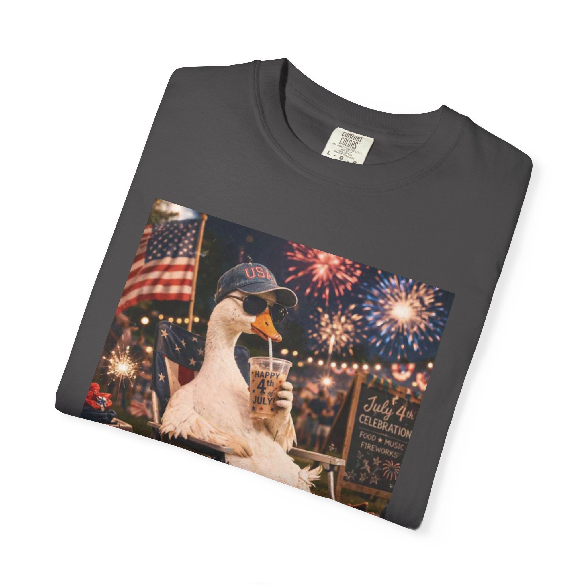 Fourth of July Duck T-Shirt — "Chill the Fourth Out"