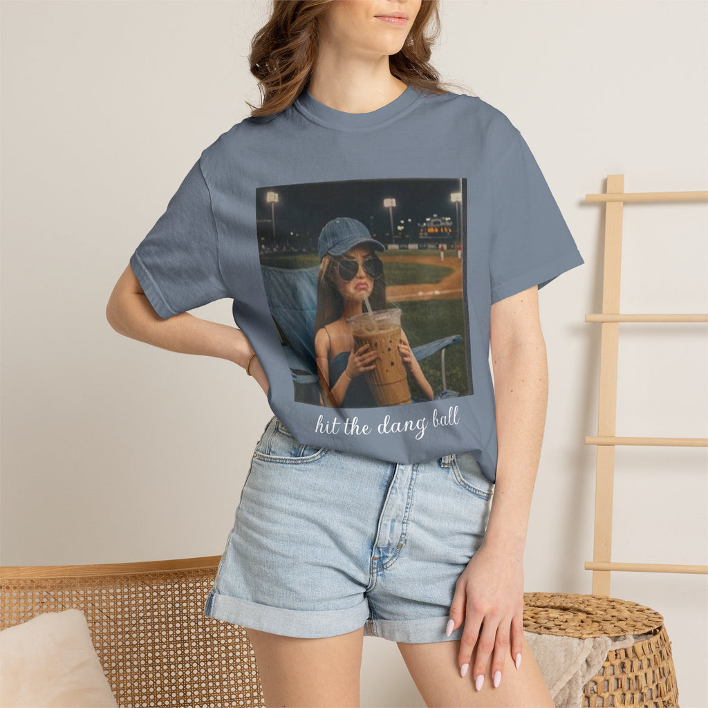 Hit the Dang Ball Baseball T-Shirt — Funny Baseball Tee for Players & Fans