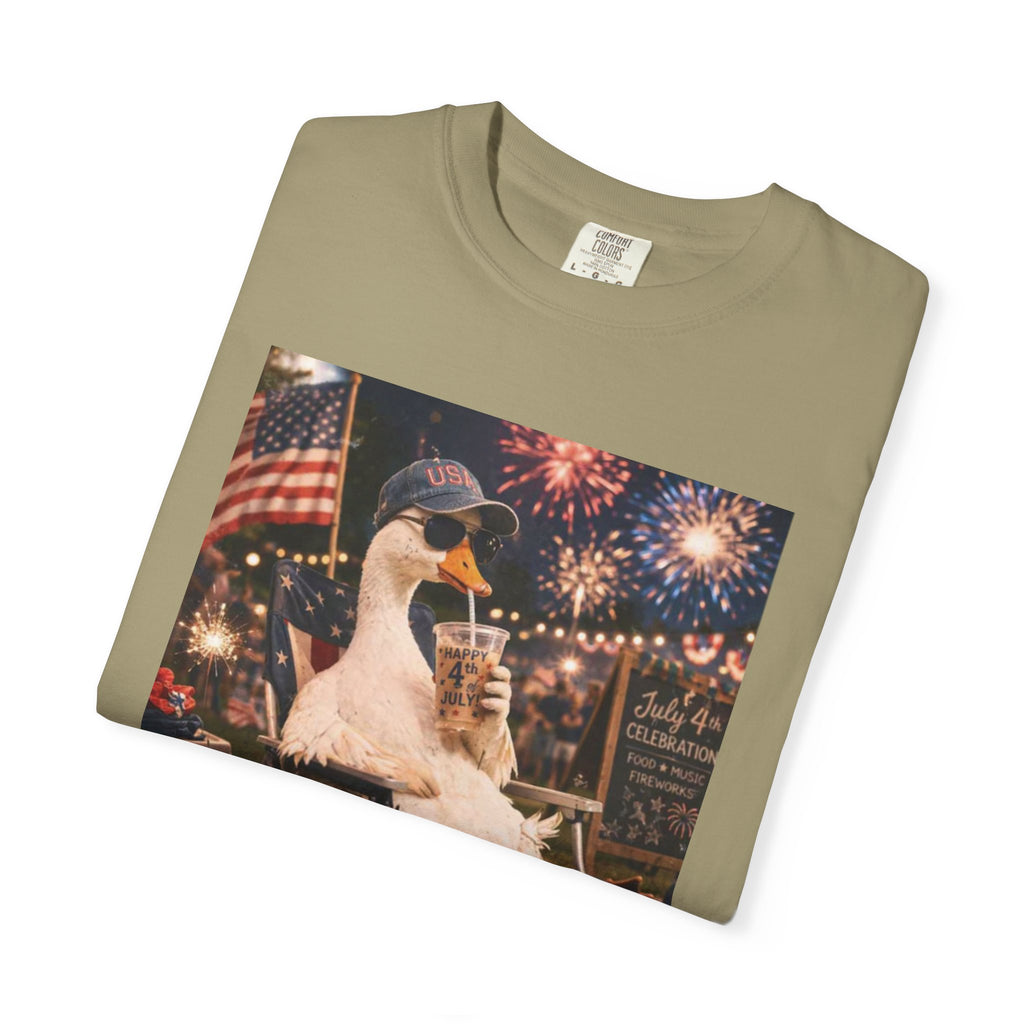 Fourth of July Duck T-Shirt — "Chill the Fourth Out"