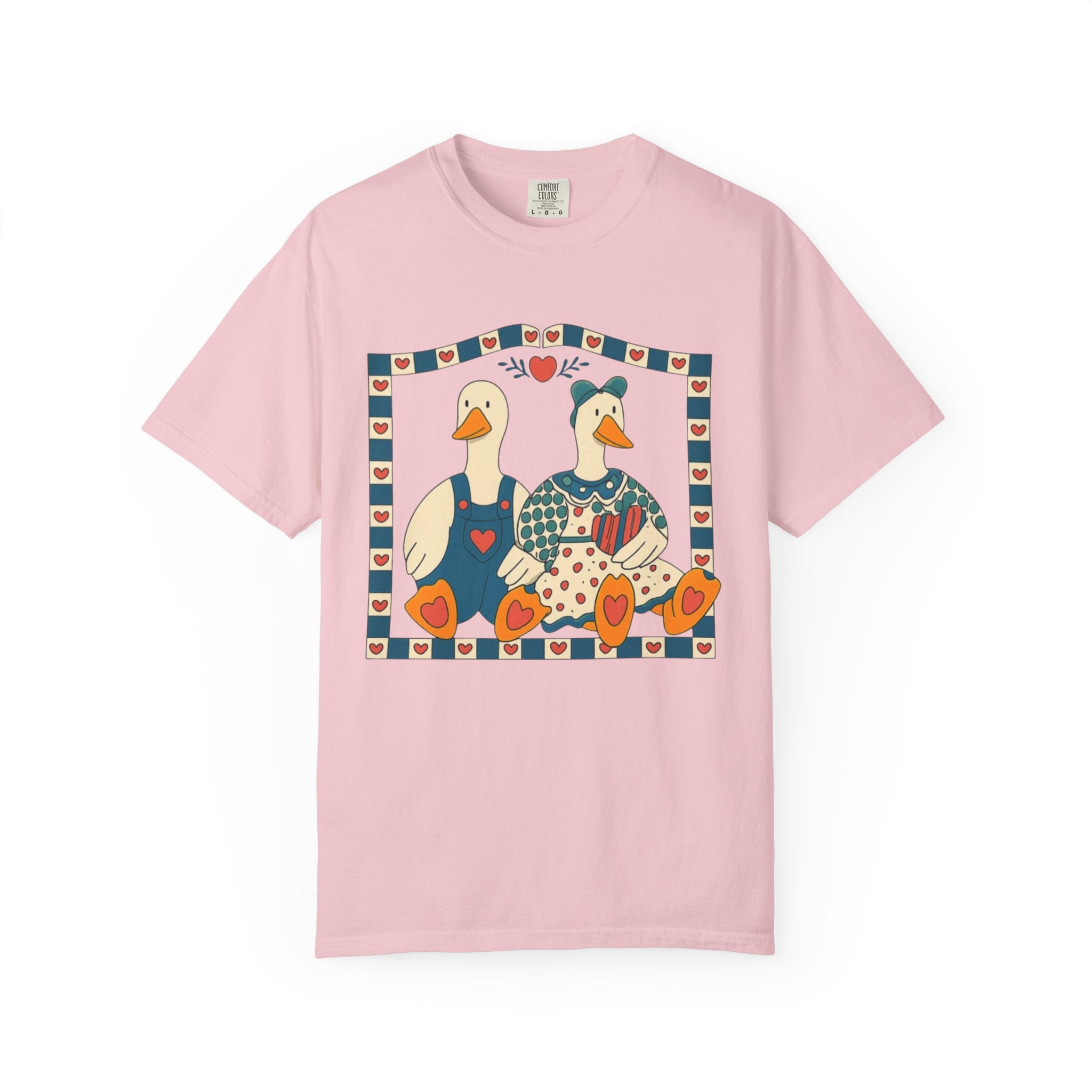 Folk Art Goose Couple T-Shirt
