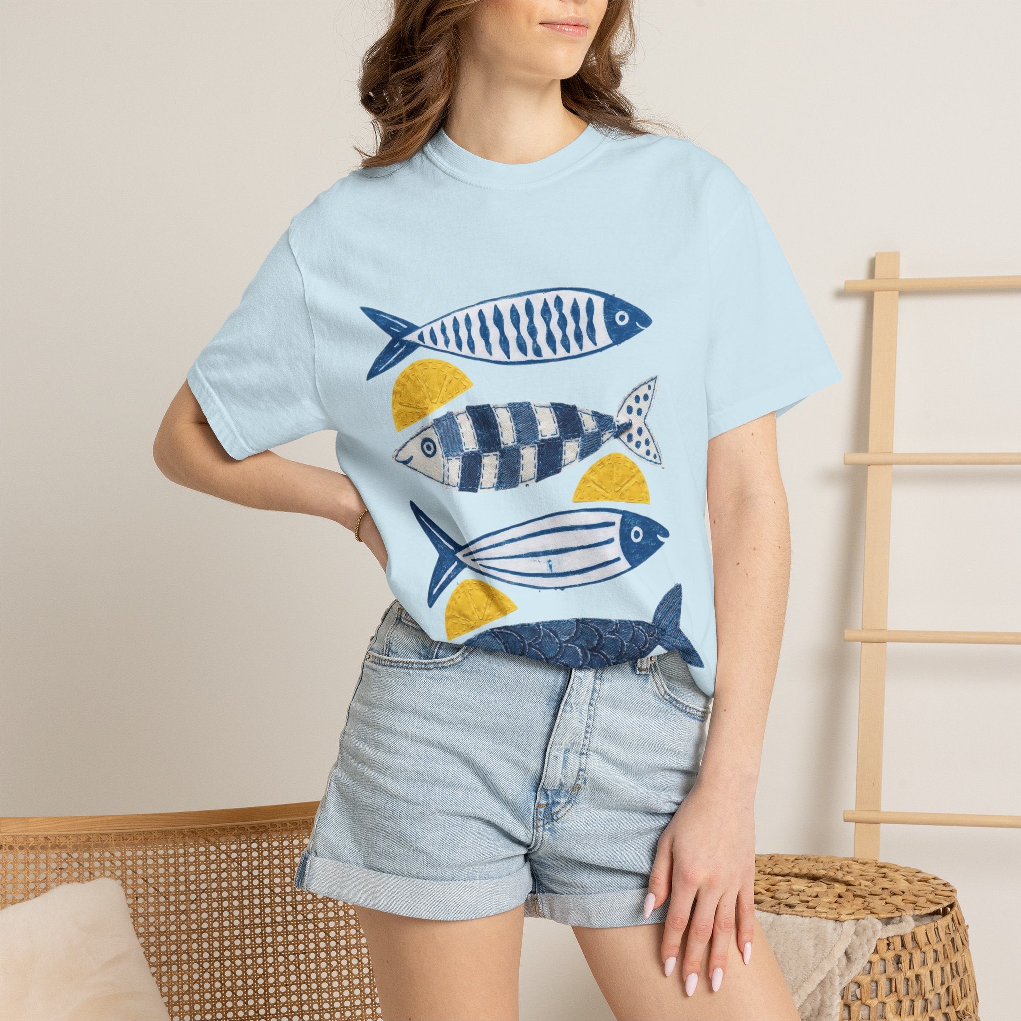 Sardine Fish Print T-Shirt — Nautical Graphic Tee
