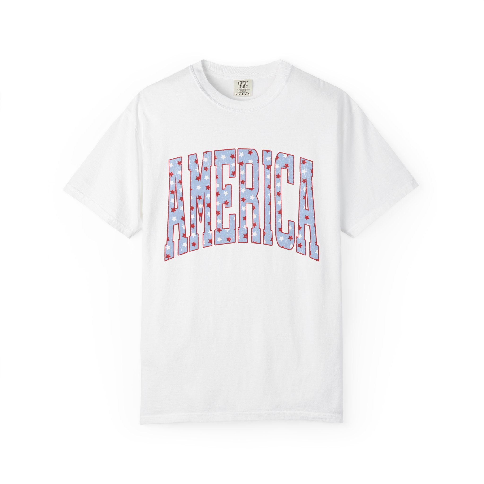 America Graphic T-Shirt — Patriotic Stars & Stripes Tee