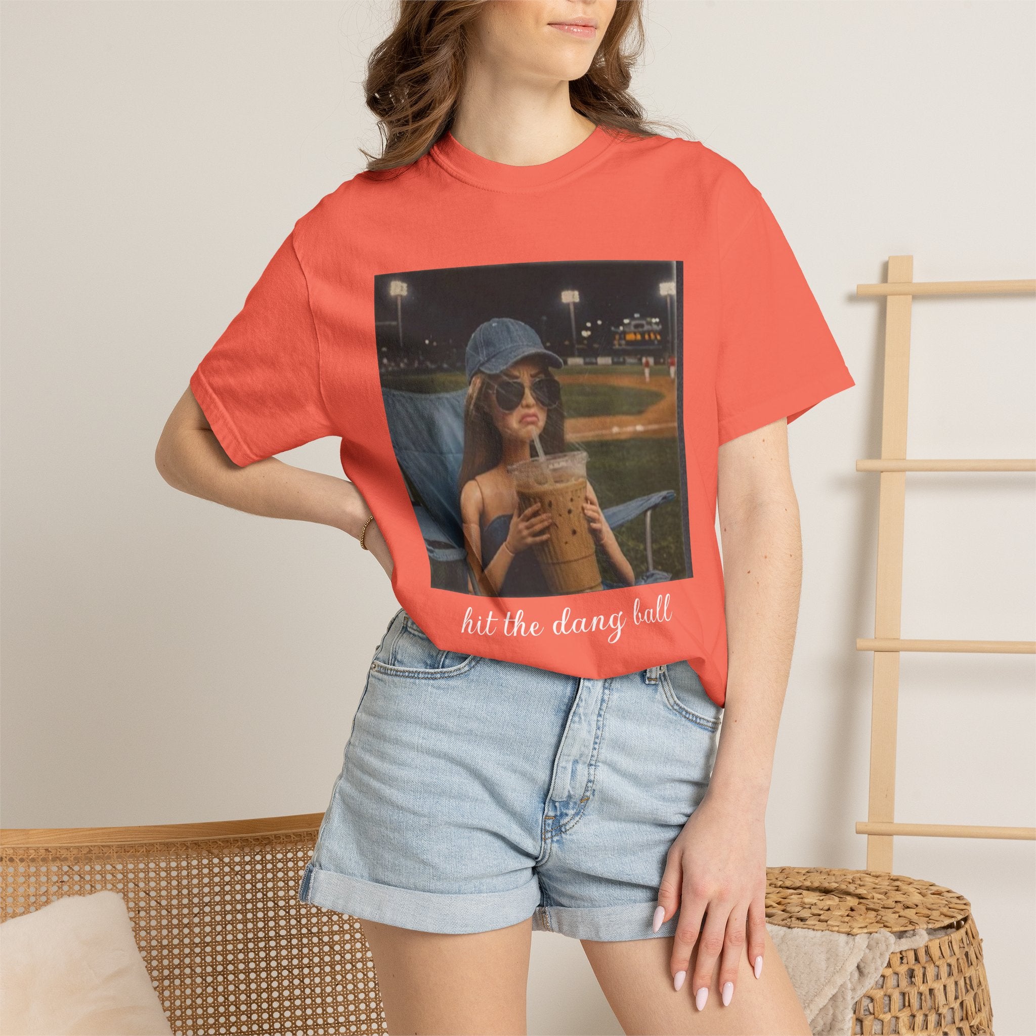 Hit the Dang Ball Baseball T-Shirt — Funny Baseball Tee for Players & Fans
