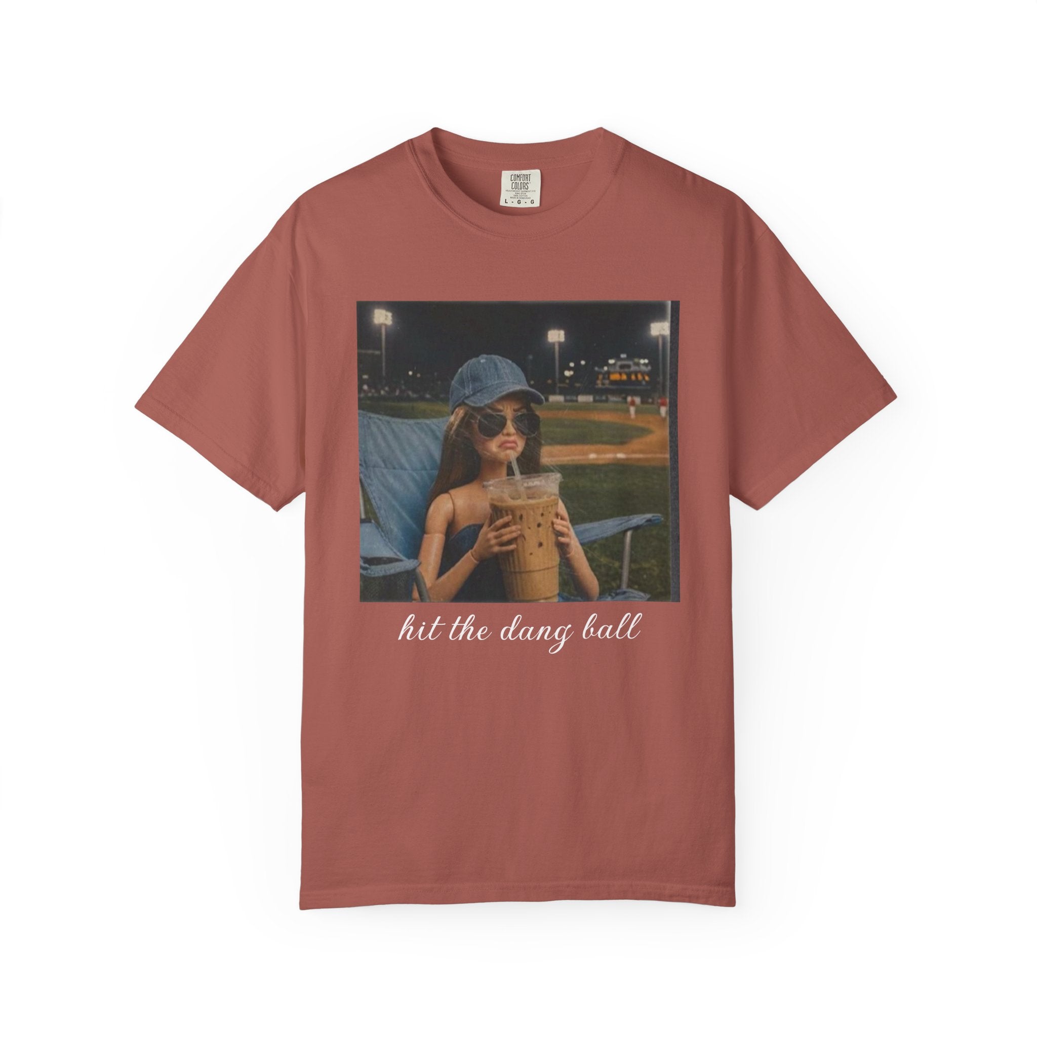 Hit the Dang Ball Baseball T-Shirt — Funny Baseball Tee for Players & Fans