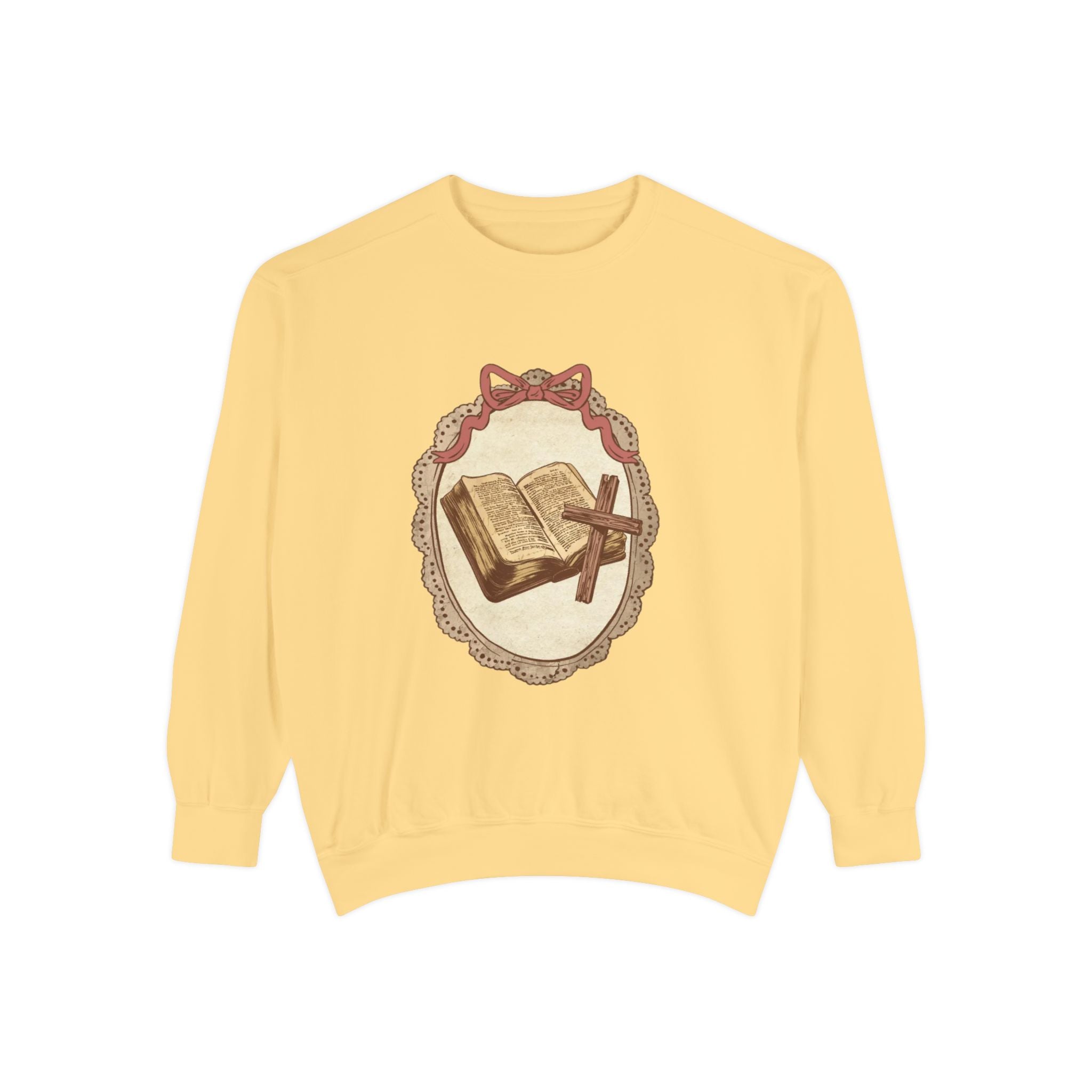 Vintage Bible & Cross Sweatshirt